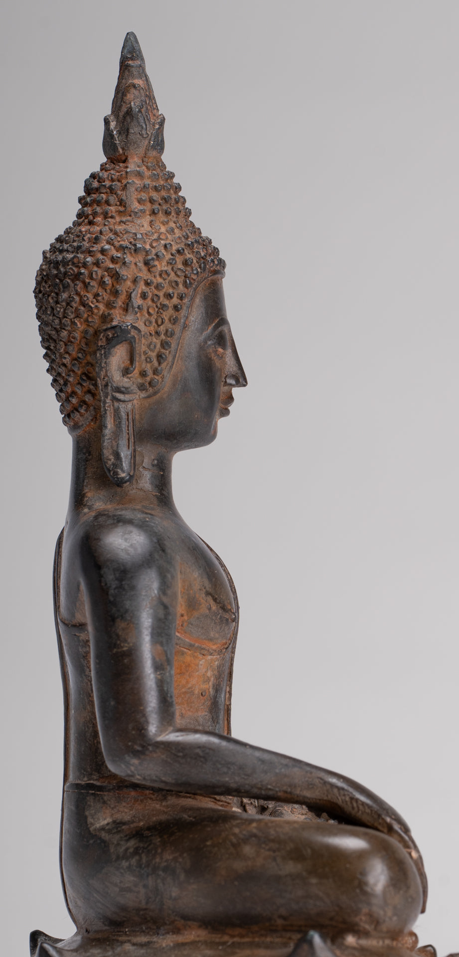 Buddha Statue - Antique Sukhothai Style Thai Enlightenment Buddha Statue - 23.5cm/9"