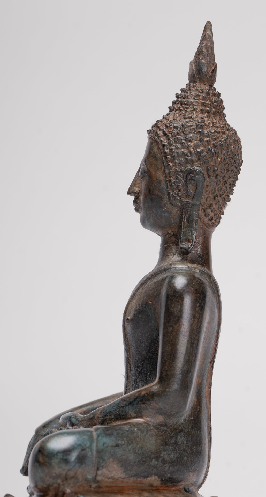 Buddha Statue - Antique Sukhothai Style Thai Enlightenment Buddha Statue - 24cm/10"