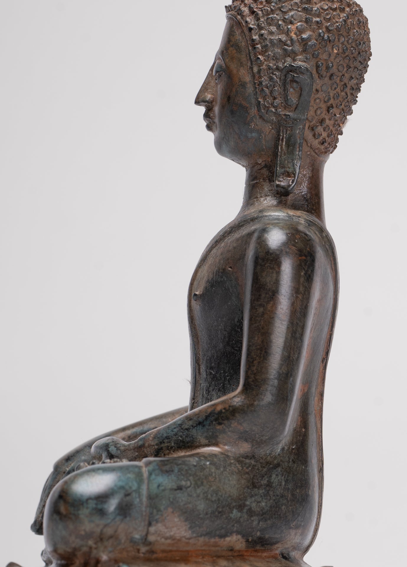 Buddha Statue - Antique Sukhothai Style Thai Enlightenment Buddha Statue - 24cm/10"