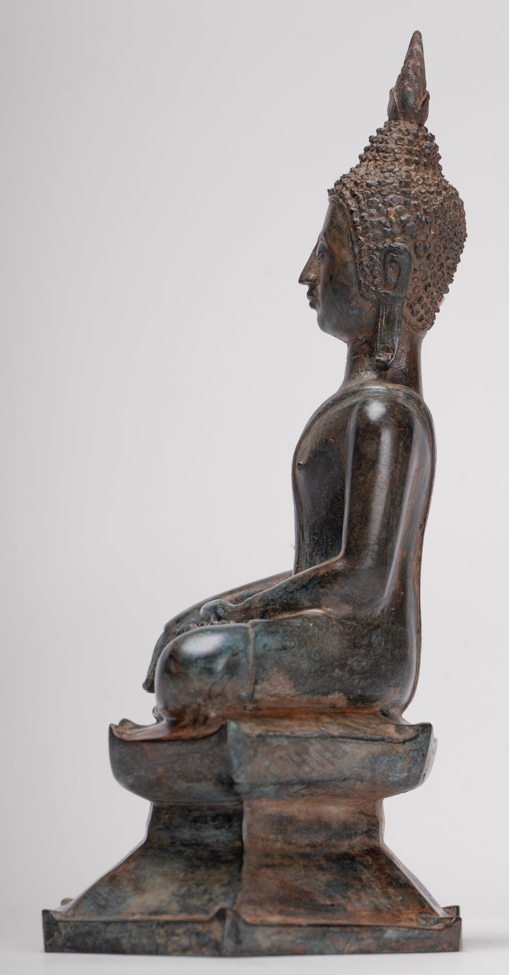 Buddha Statue - Antique Sukhothai Style Thai Enlightenment Buddha Statue - 24cm/10"