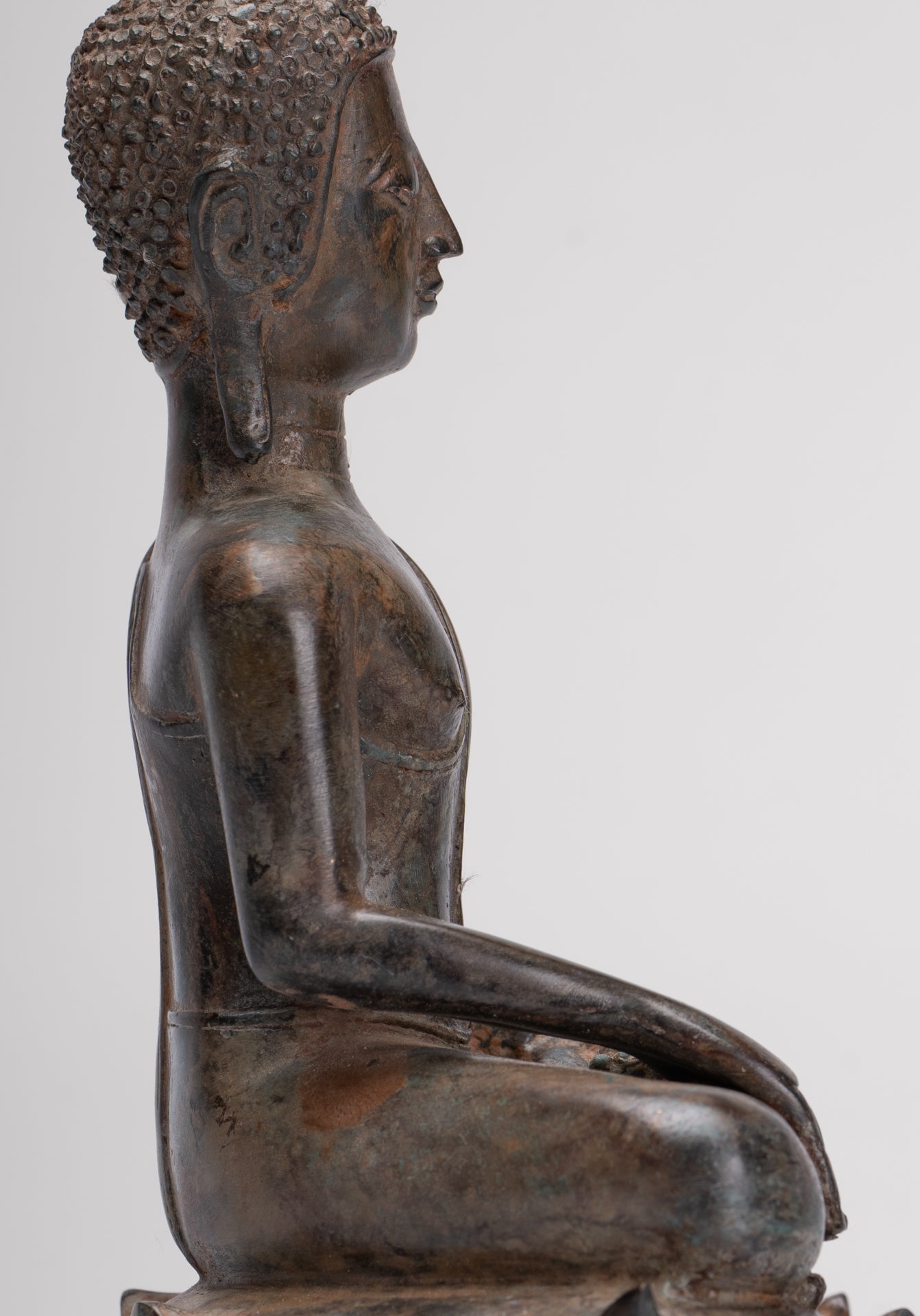 Buddha Statue - Antique Sukhothai Style Thai Enlightenment Buddha Statue - 24cm/10"