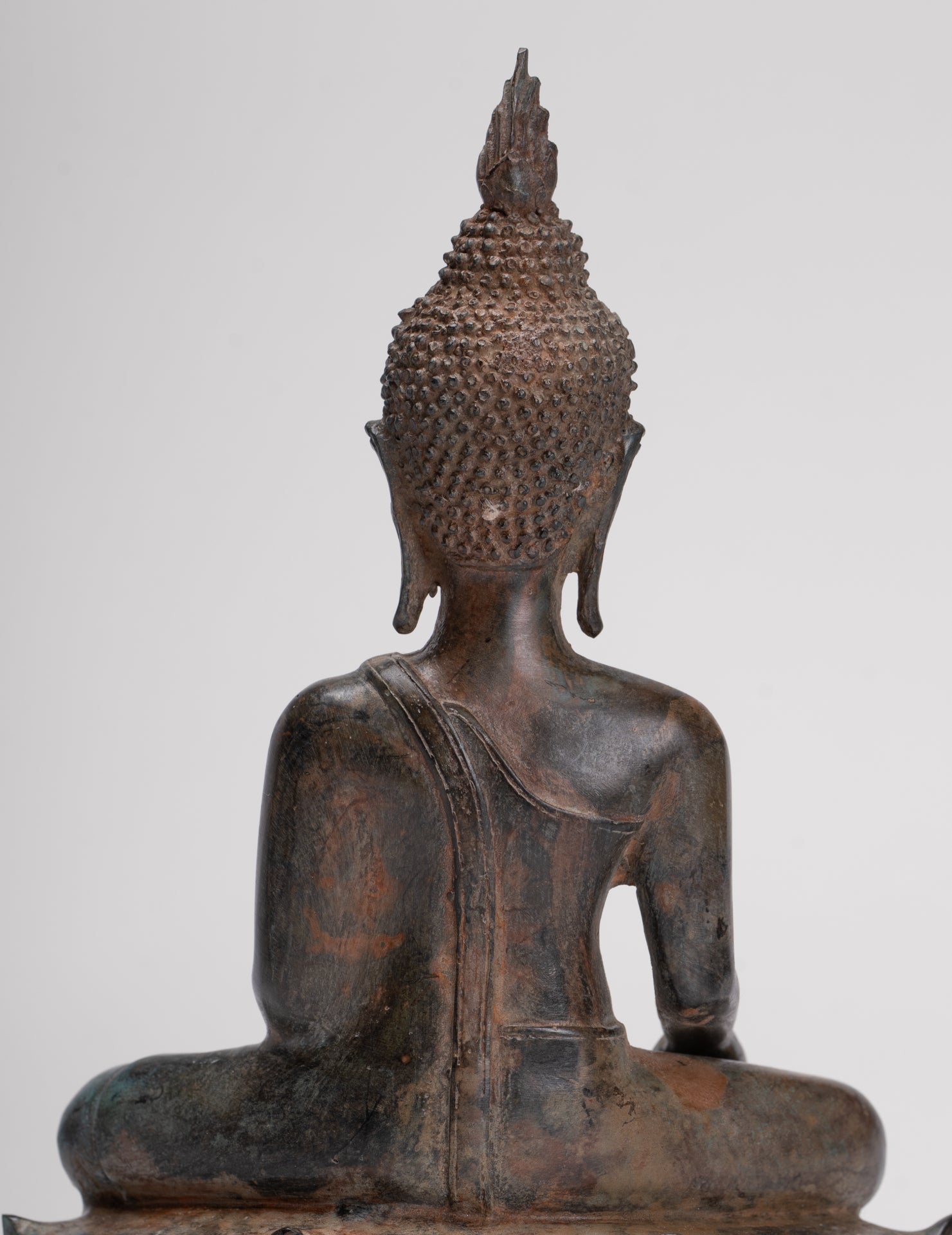 Buddha Statue - Antique Sukhothai Style Thai Enlightenment Buddha Statue - 24cm/10"