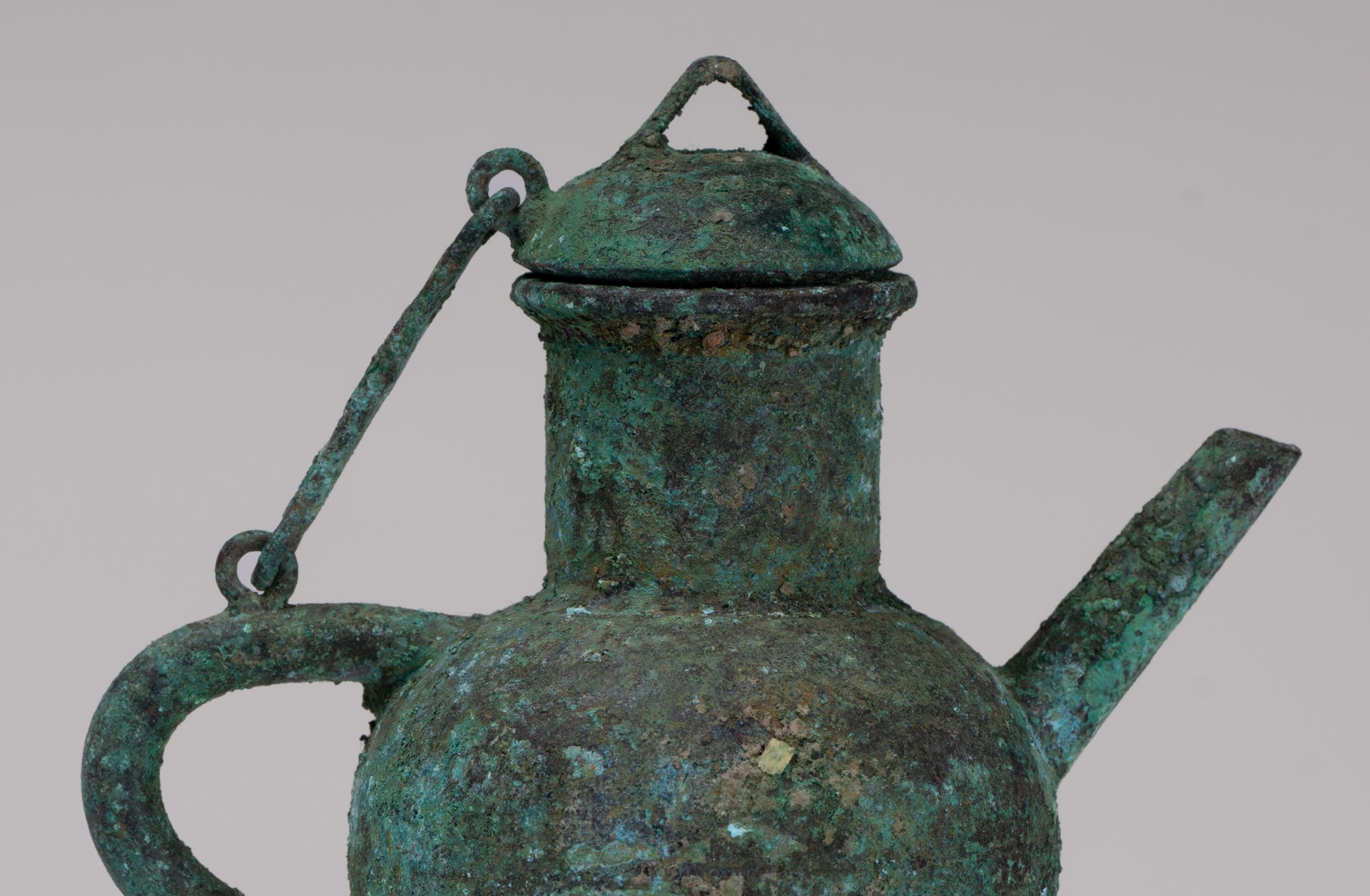 Antique Khmer Style Southeast Asian Bronze Ritual Tripod Pouring Vessel - 11cm/4"