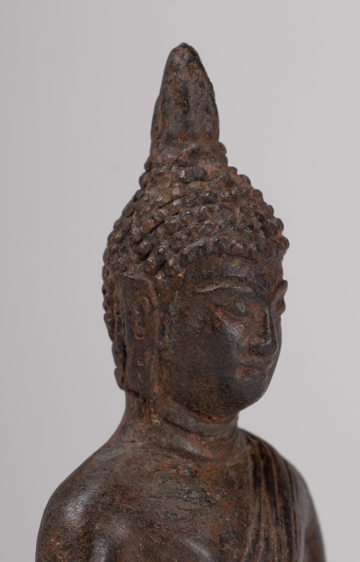 Buddha Statue - Antique Sukhothai Style Thai Enlightenment Buddha Statue - 10cm/4"