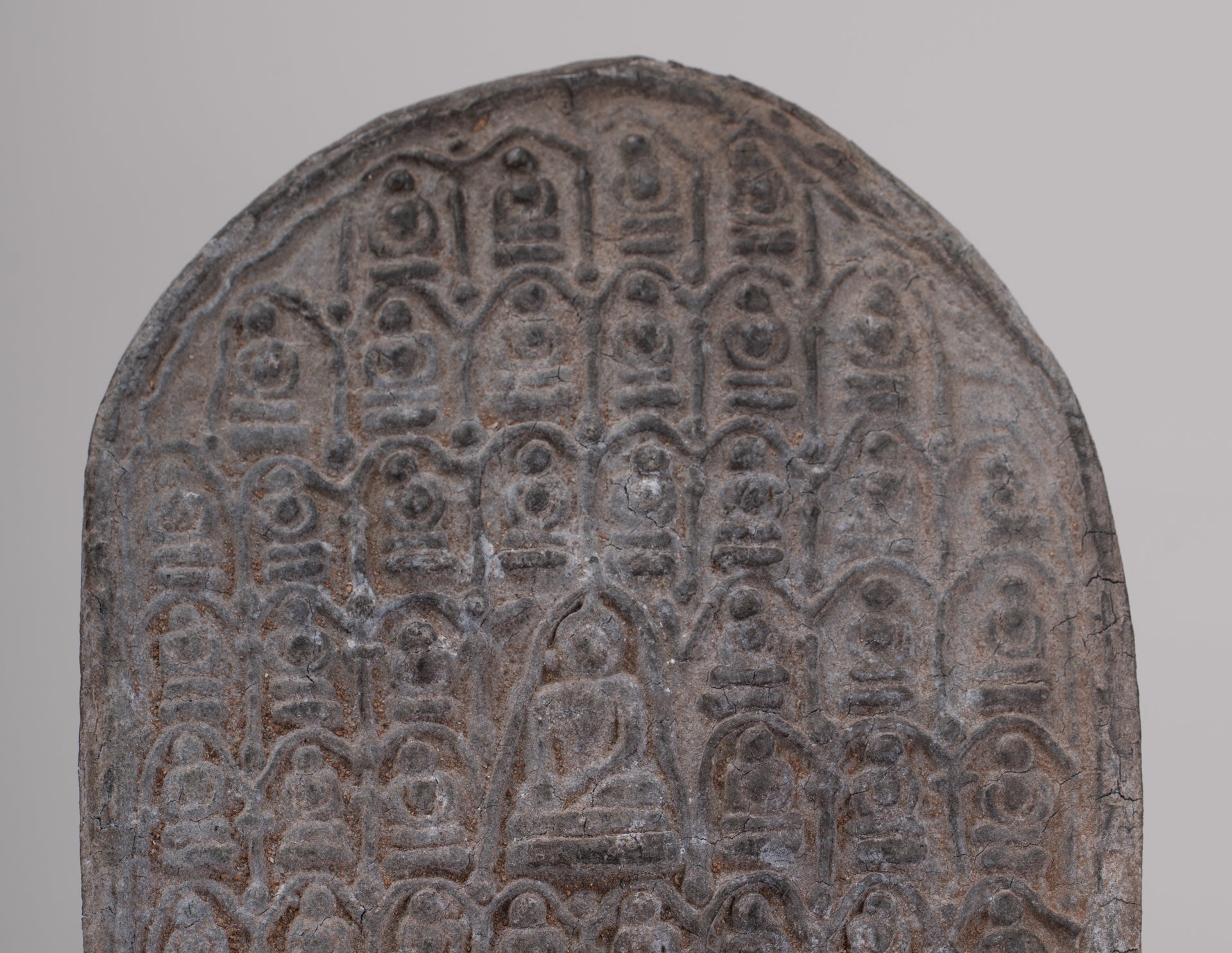 Votive Panel - Antique Thai Style Bronze Meditation Buddha Votive Panel - 15cm/6"