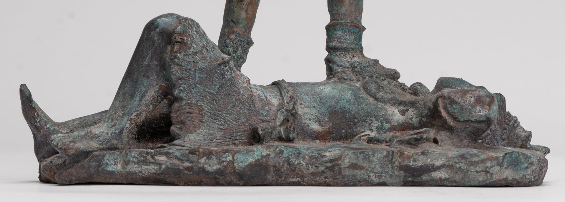 Kali Statue - Antique Indian Style Standing Bronze Kali or Mahakali Statue - 20cm/8"