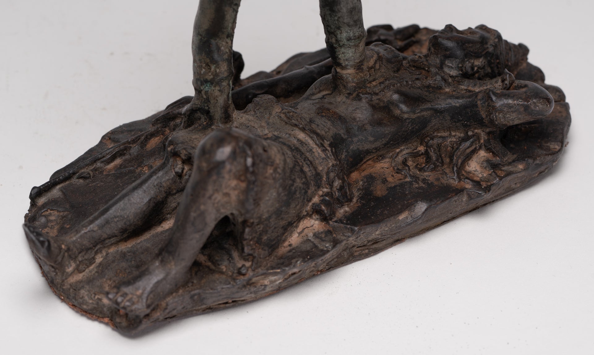 Antique Indian Style Standing Bronze Kali or Mahakali Statue - 19cm/8"