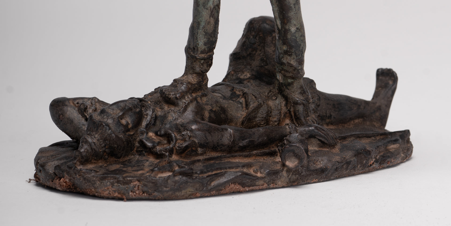 Antique Indian Style Standing Bronze Kali or Mahakali Statue - 19cm/8"
