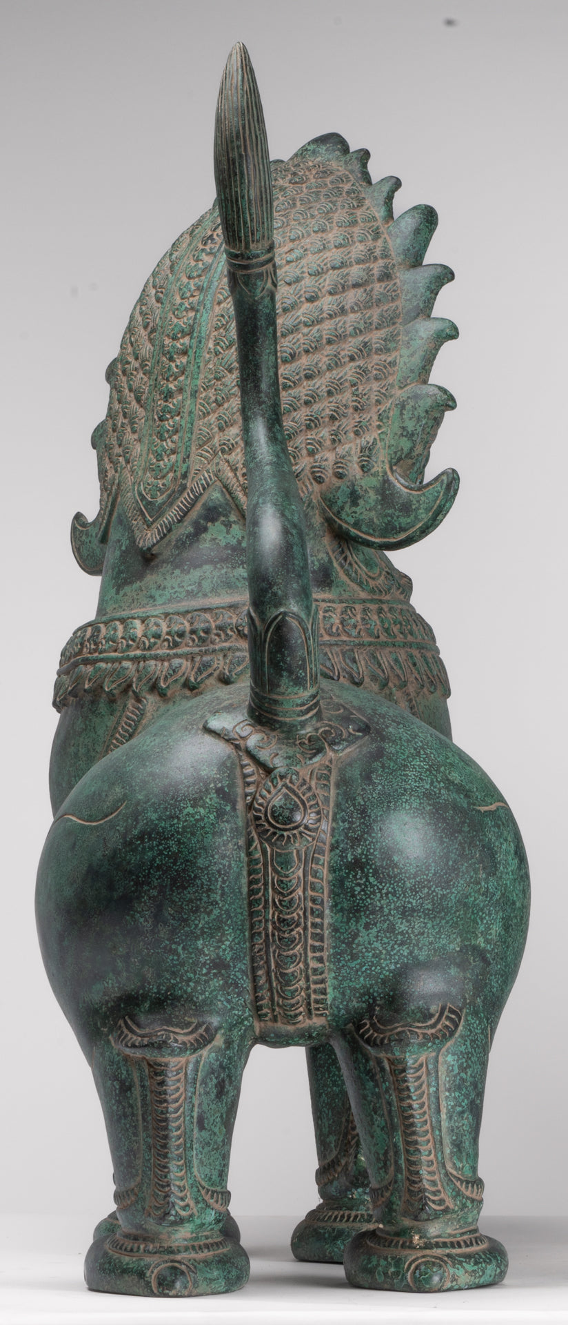 Antique Chinese Style Temple Guardian Lion Foo Dogs Imperial Lion - 66cm/26" (Pair)