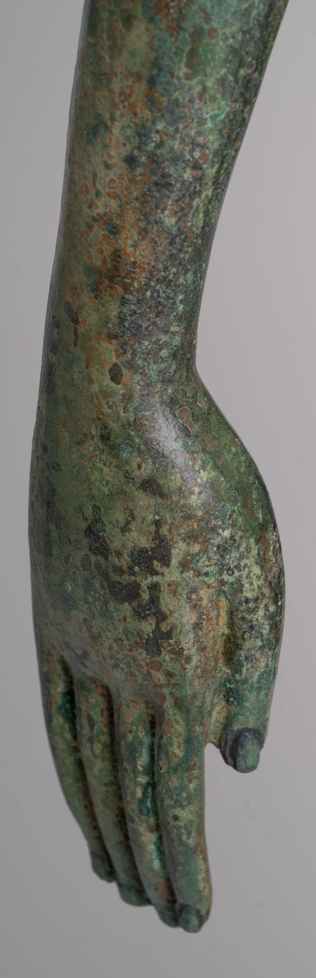 Large Antique Thai Style Sukhothai Bronze Teaching Walking Buddha Statue - 147cm/59"