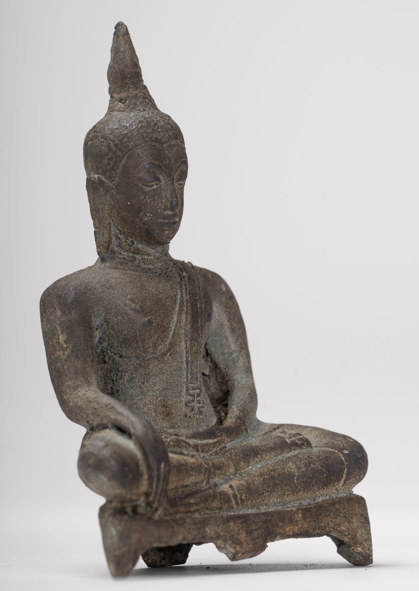 Buddha Statue - Antique Sukhothai Style Thai Enlightenment Buddha Statue - 11cm/4"