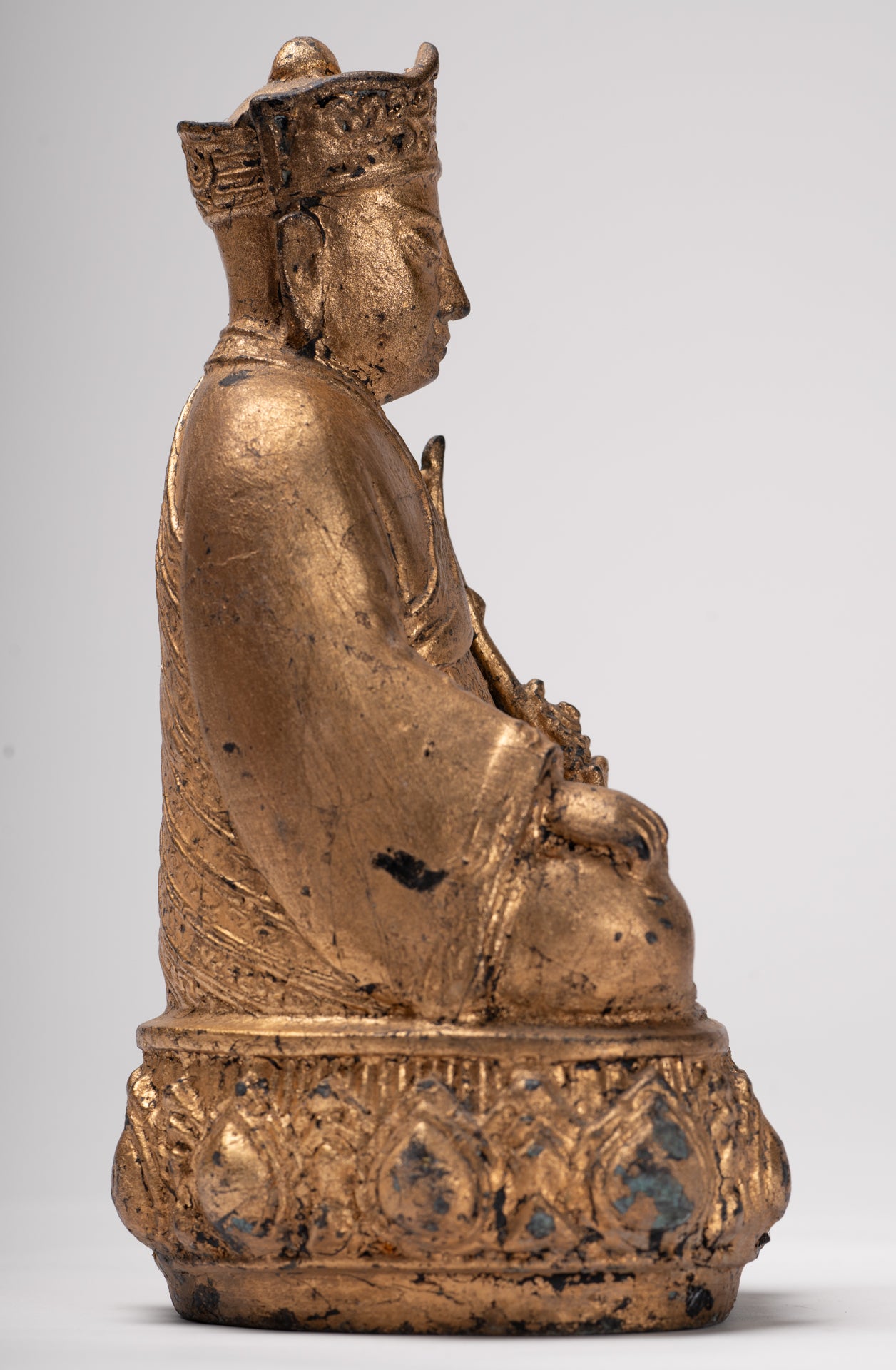 Monk Statue - Antique Chinese Style Tai Hong Zuo Shi Chinese Monk Statue - 23cm/9"