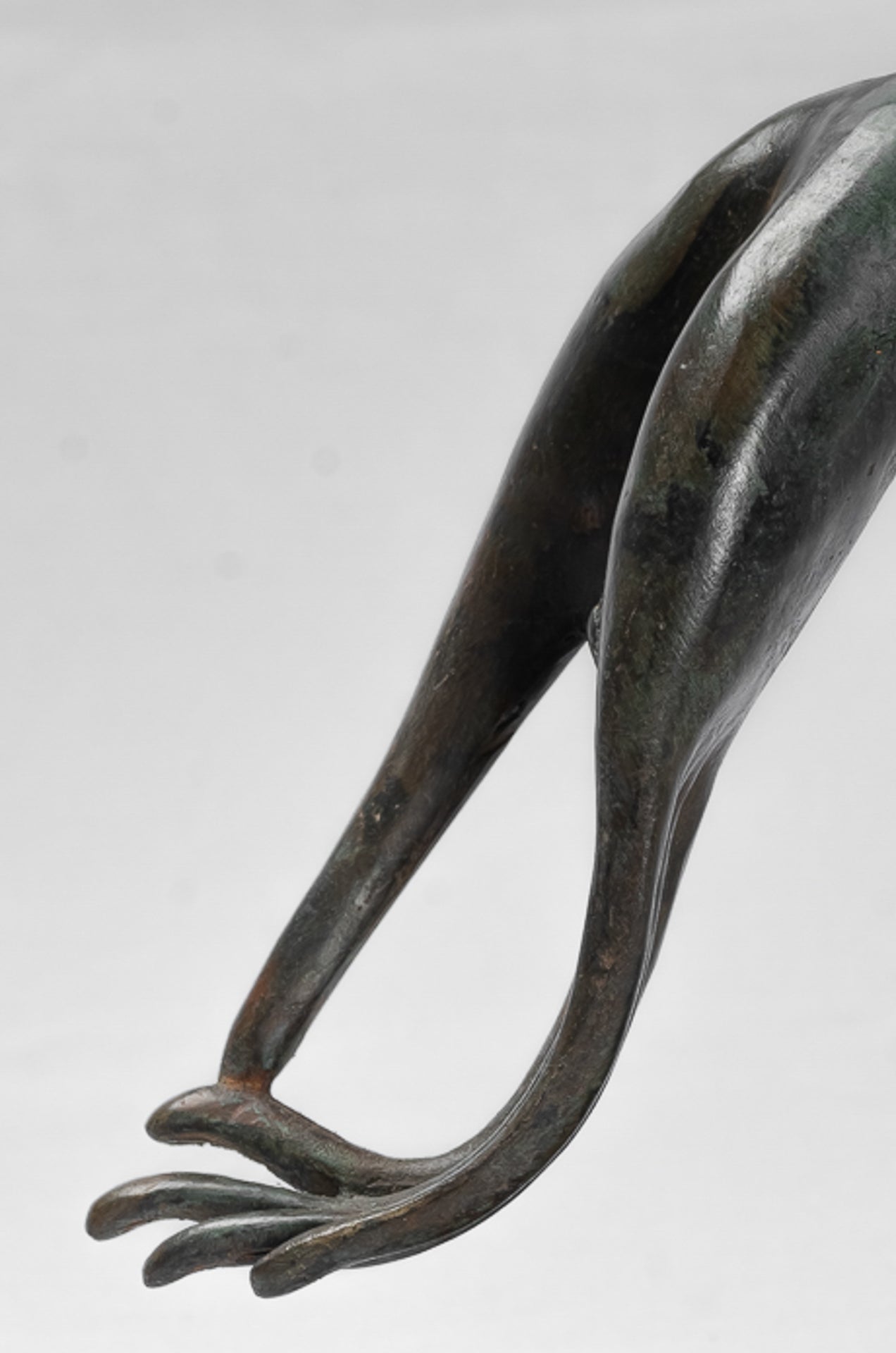 Mounted Antique Thai Style Southeast Asia Bronze Thai Teaching Hand - 25cm/10"