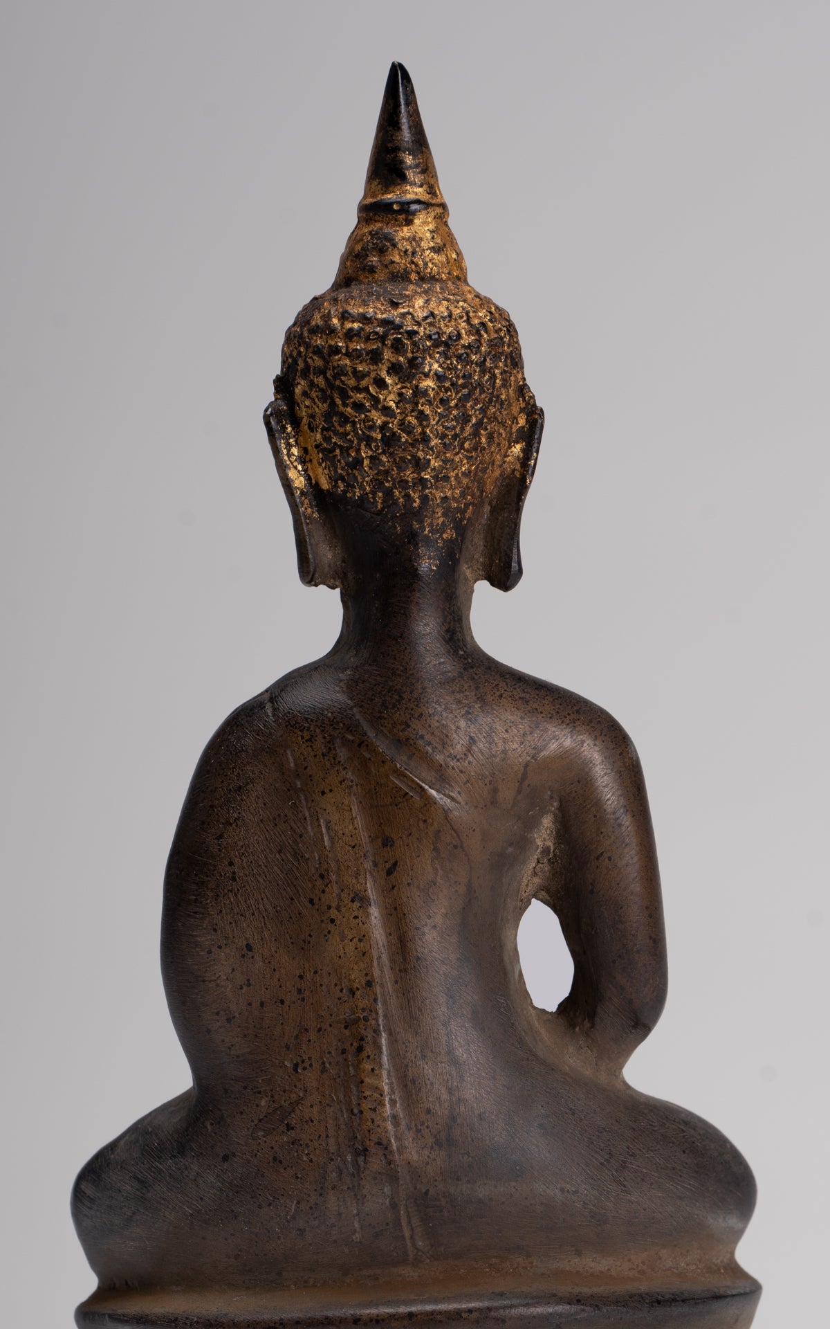 Buddha Statue - Large Antique Laos Style Meditation Buddha Statue - 21cm/8"