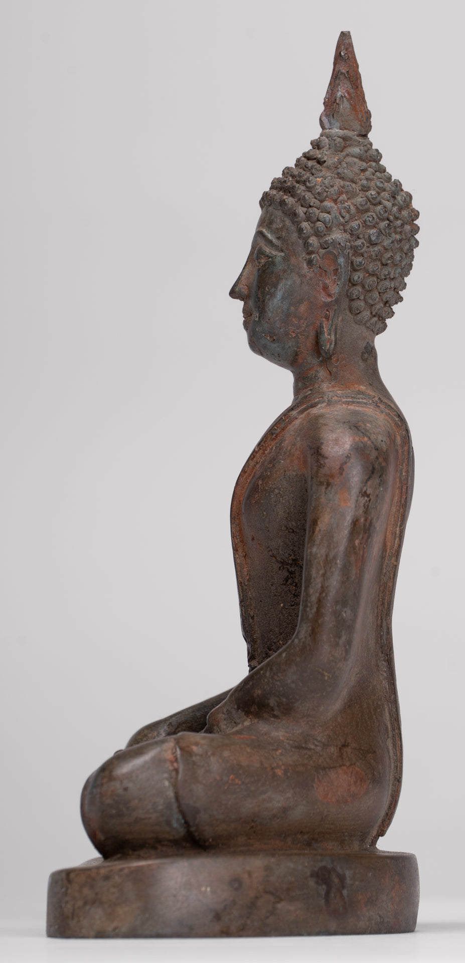 Buddha Statue - Antique Sukhothai Style Thai Enlightenment Buddha Statue - 18cm/7"