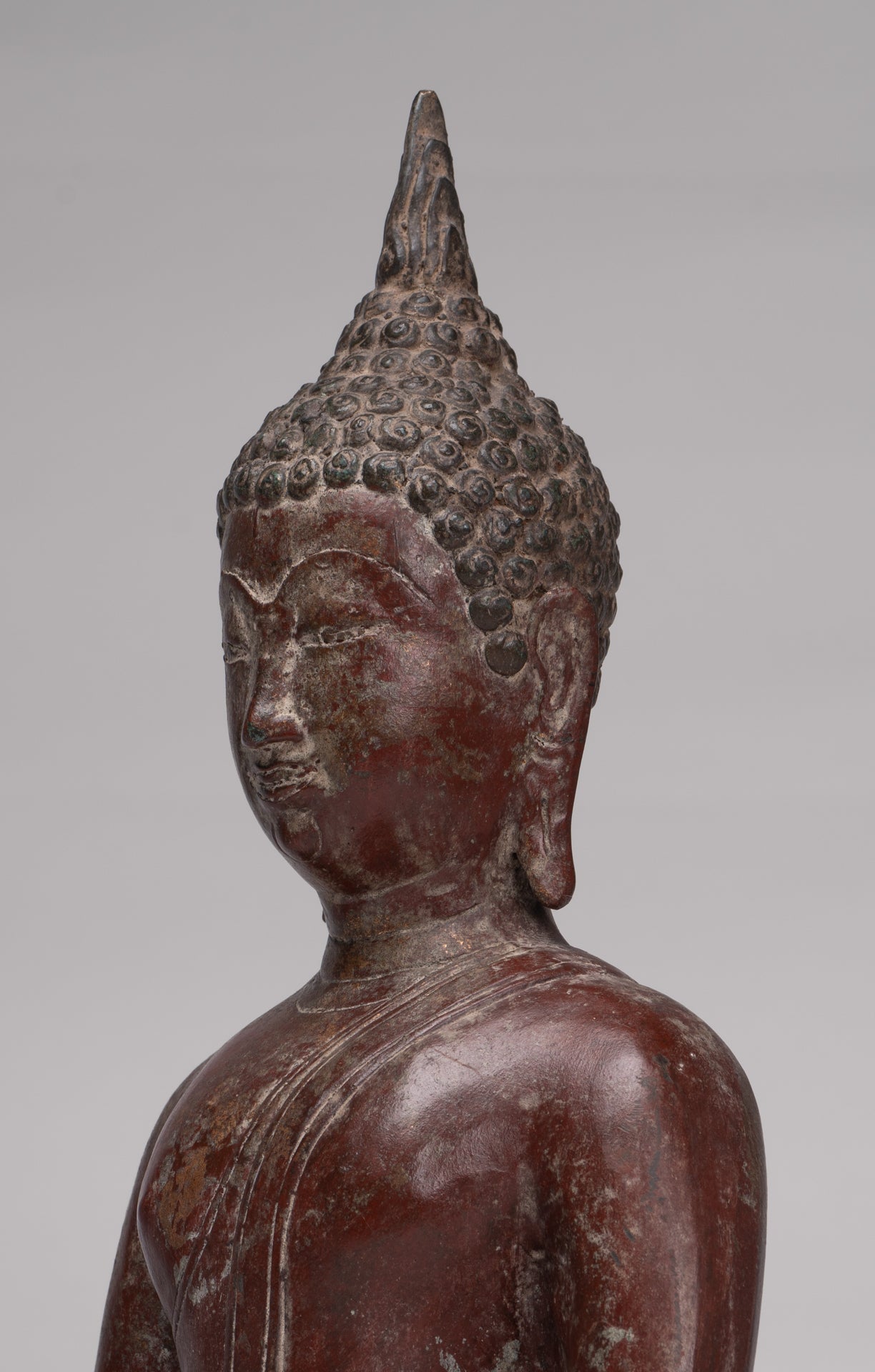 Buddha Statue - Antique Sukhothai Style Thai Enlightenment Buddha Statue - 42cm/17"