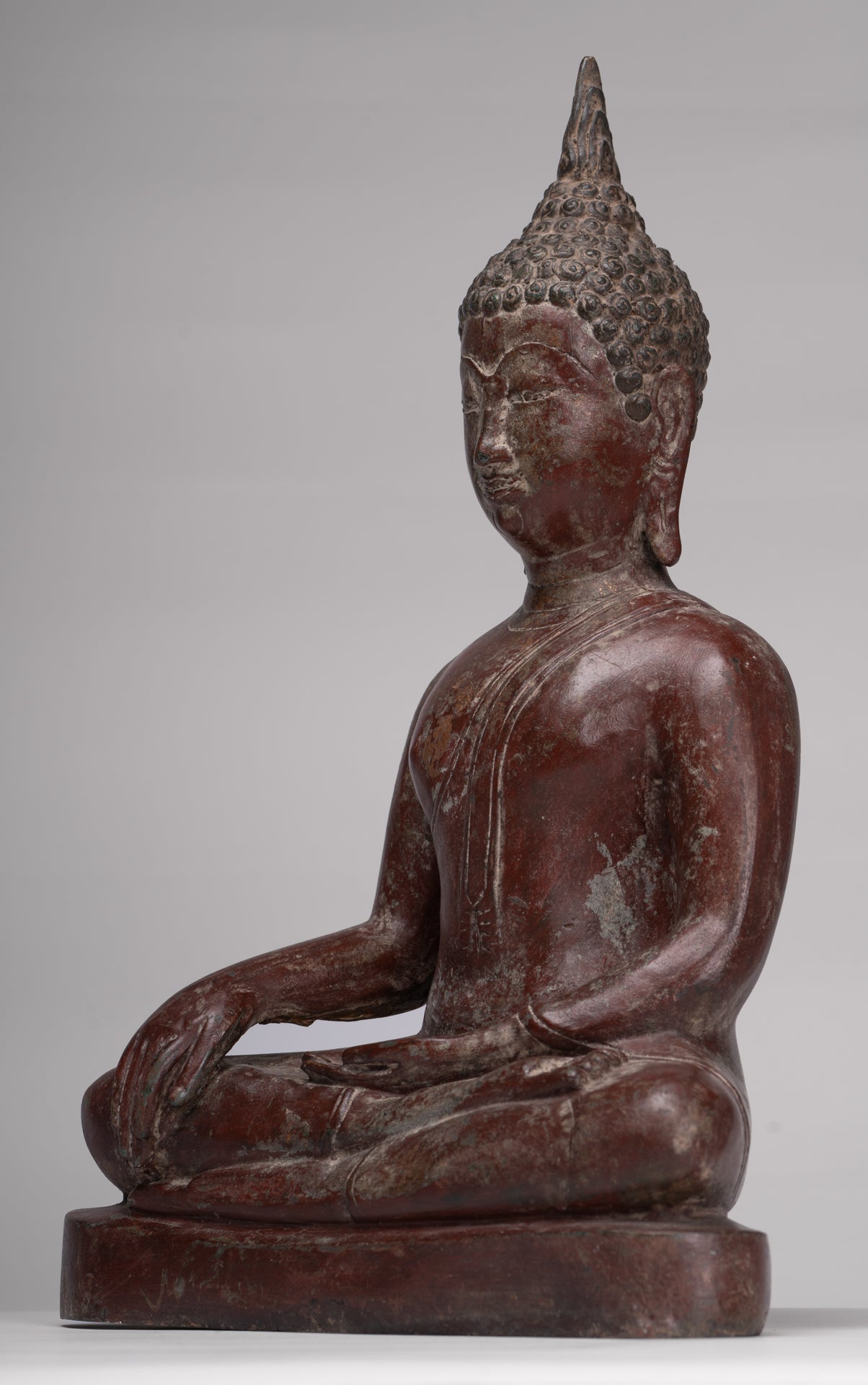 Buddha Statue - Antique Sukhothai Style Thai Enlightenment Buddha Statue - 42cm/17"