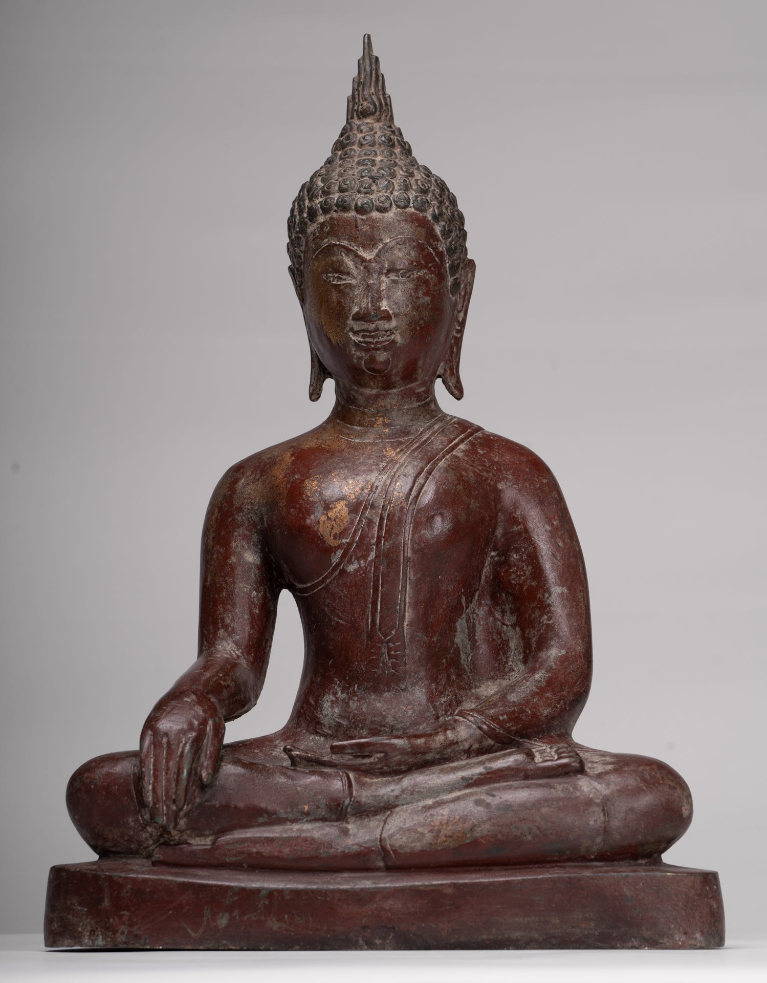 Buddha Statue - Antique Sukhothai Style Thai Enlightenment Buddha Statue - 42cm/17"