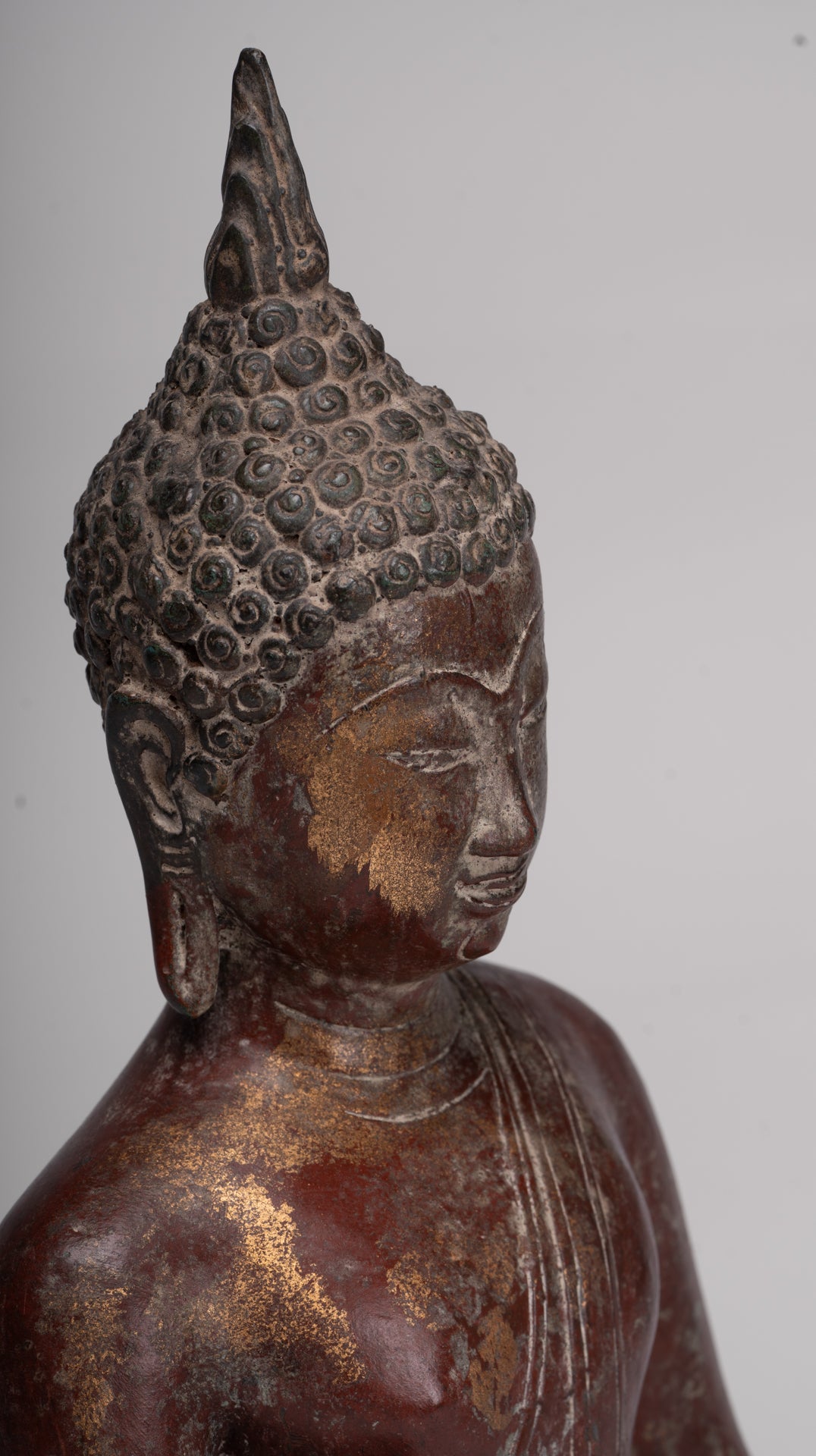 Buddha Statue - Antique Sukhothai Style Thai Enlightenment Buddha Statue - 42cm/17"