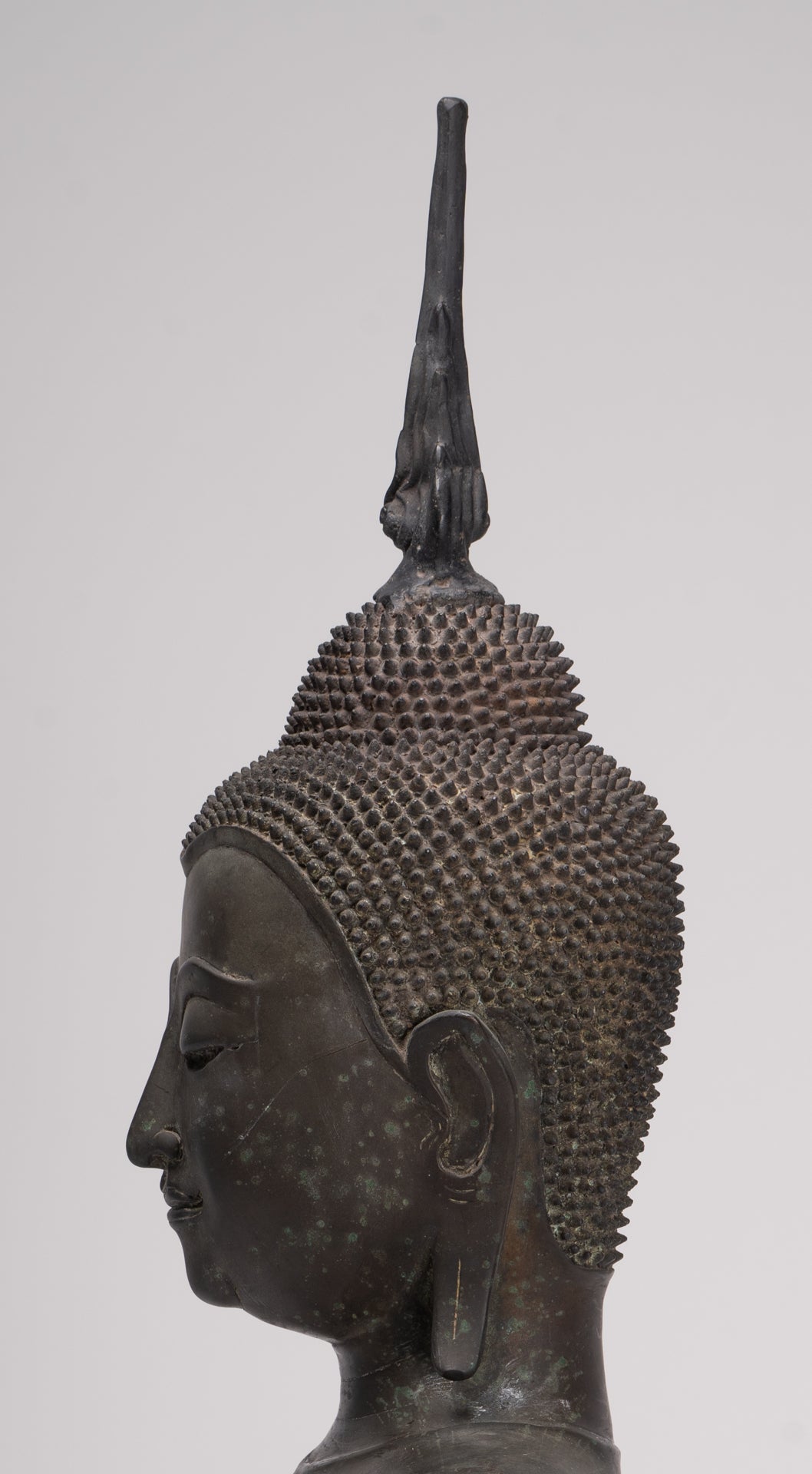 Buddha Statue - Antique U Thong Style Bronze Enlightenment Buddha Torso - 65cm/26"