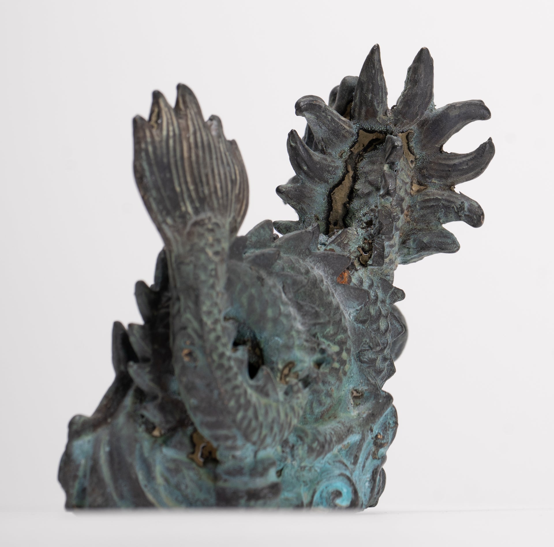 Antique Chinese Style Bronze Dragon Statue - 12.5cm/5"