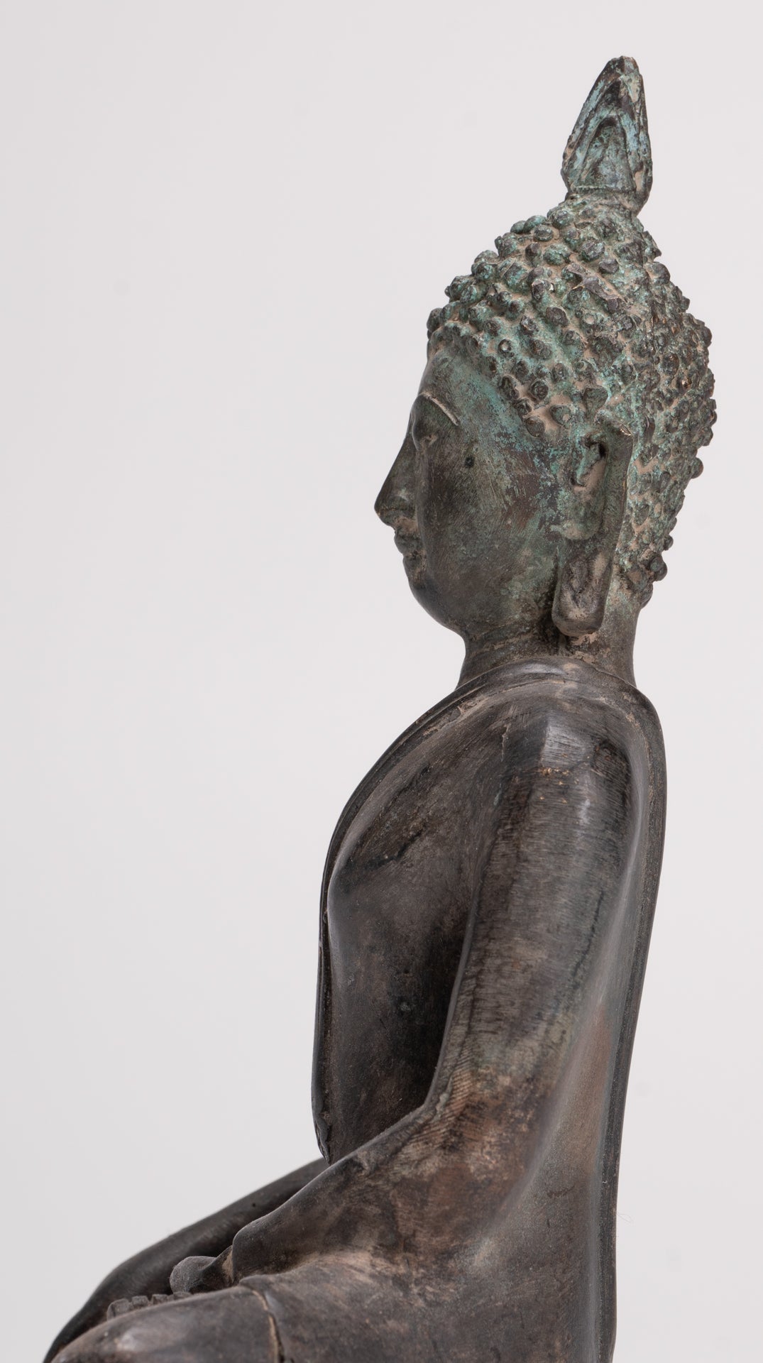 Buddha Statue - Antique Sukhothai Style Thai Enlightenment Buddha Statue - 17cm/7"