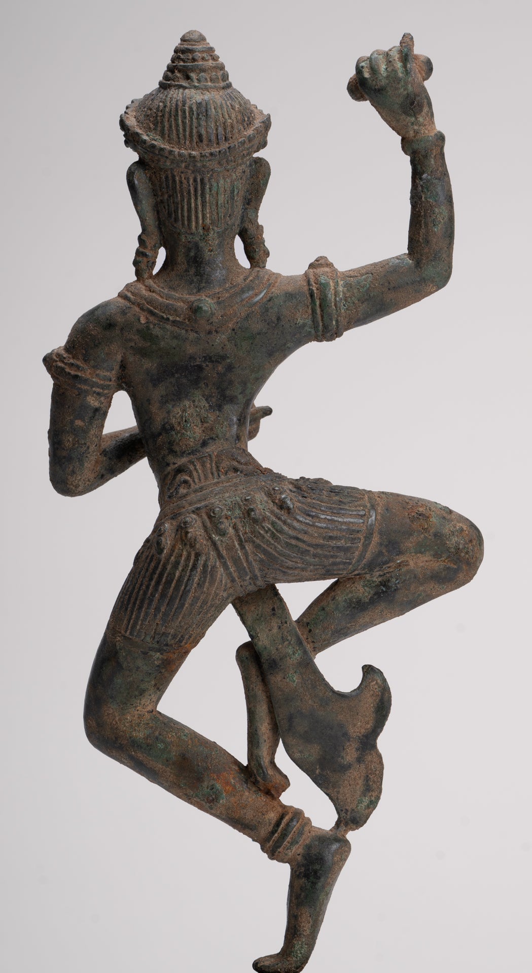 Antique Khmer Style Angkor Wat Bronze Dancing Apsara or Angel - 29cm/12"