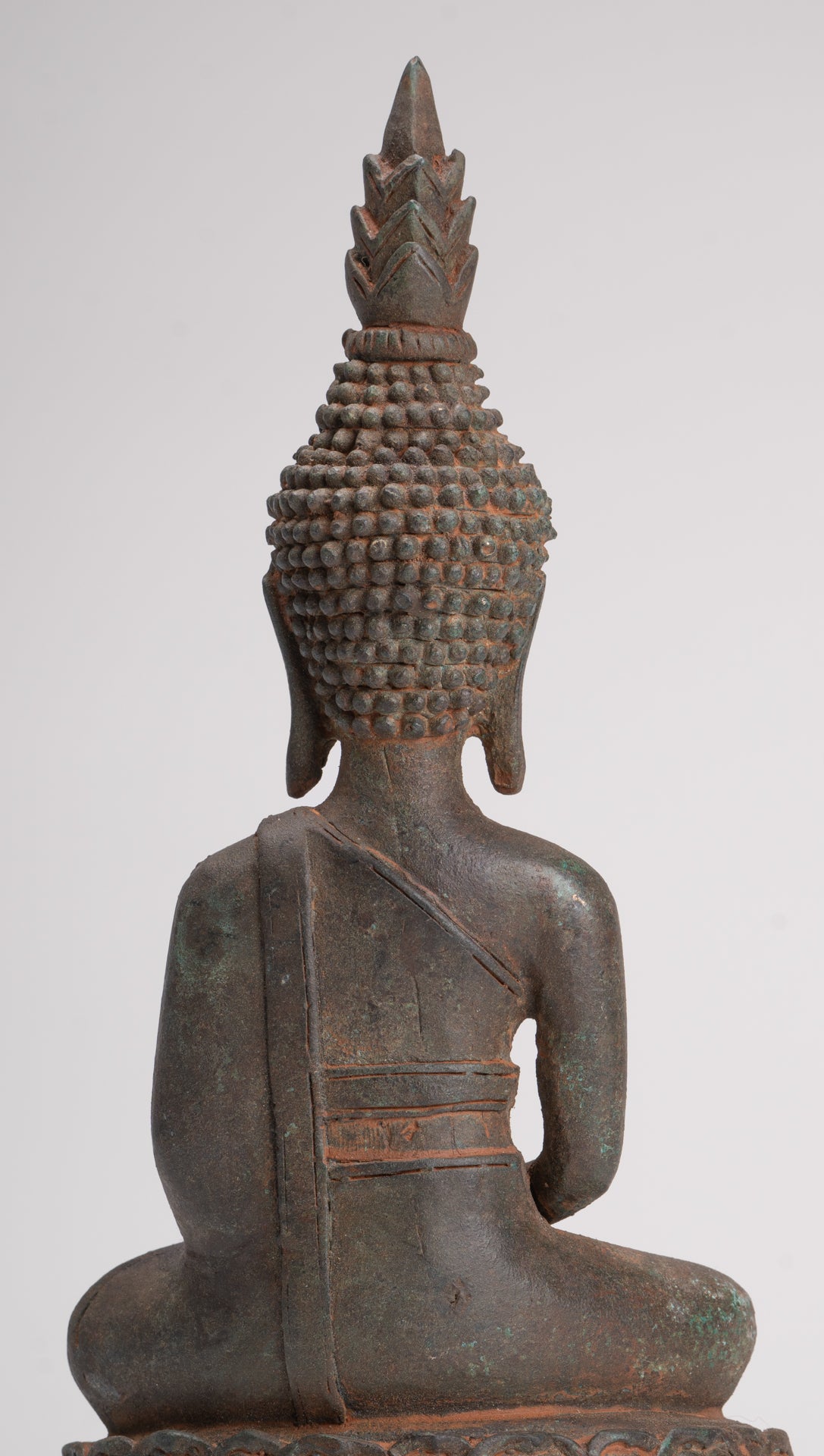 Buddha Statue - Seated Antique Laos Style Meditation Buddha Statue - 31cm/12"