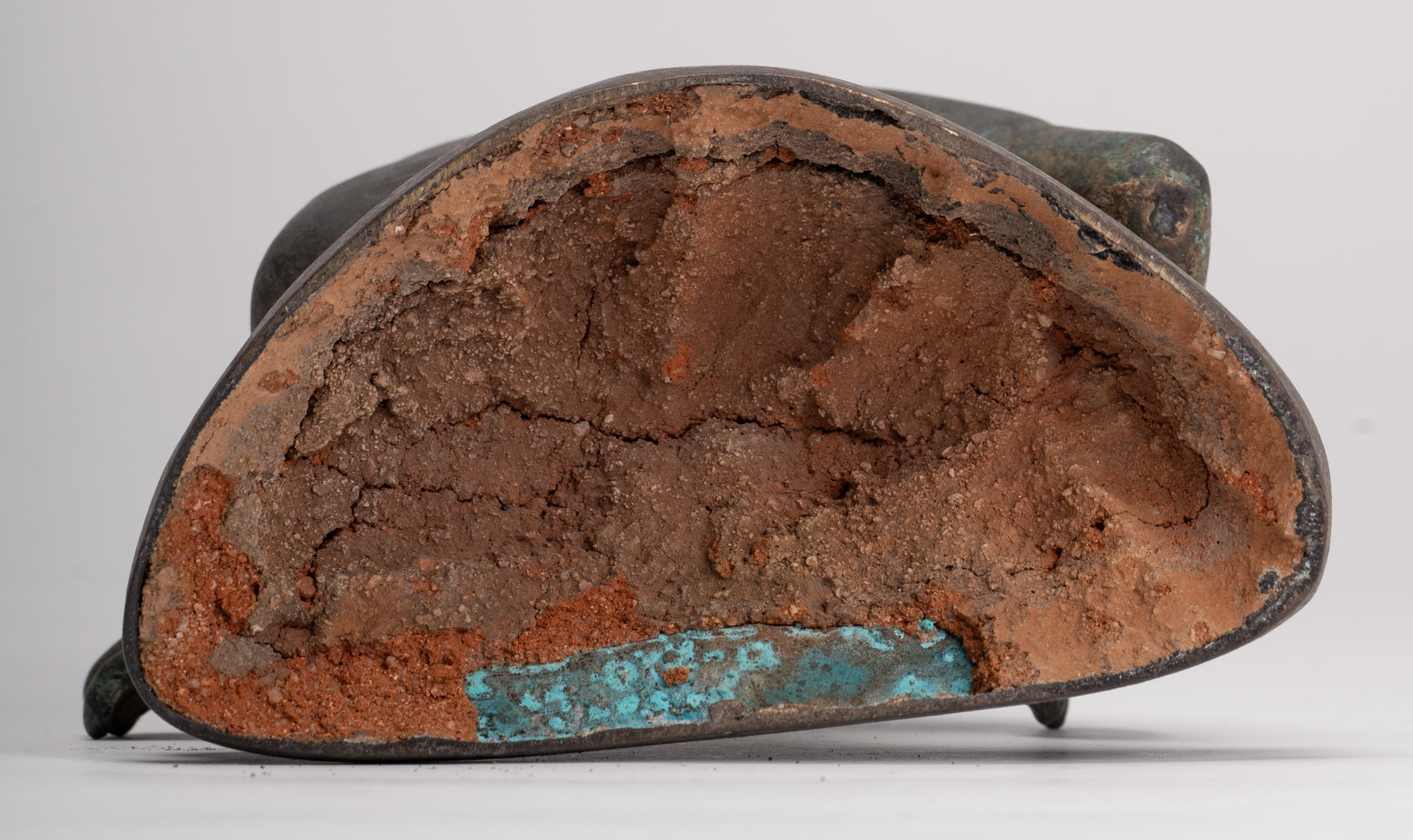 Buddha Statue - Antique Sri Lanka Style Seated Bronze Teaching Buddha Statue - 16cm/6"