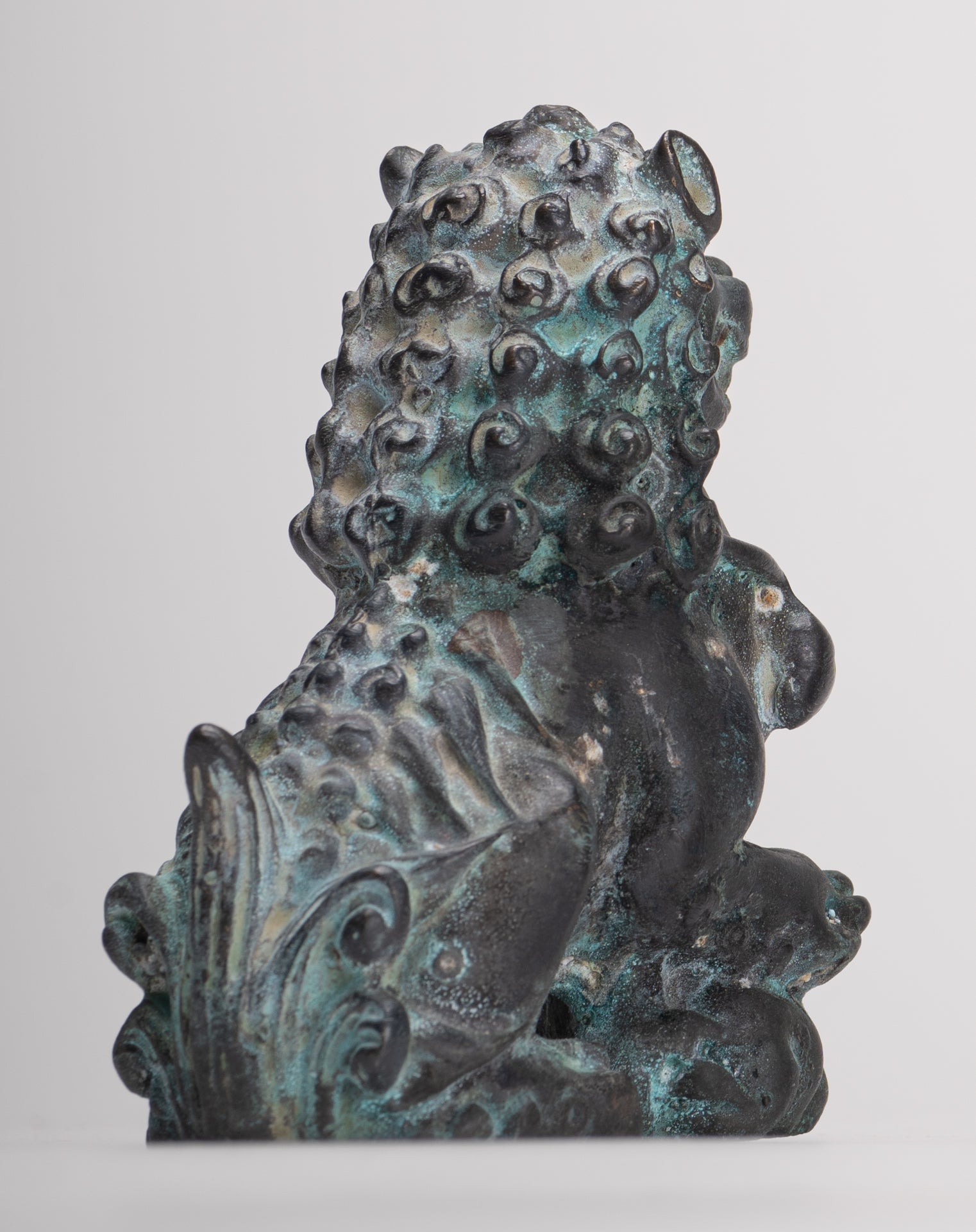 Lions gardiens de temple de style chinois antique Lions Shishi Foo Dogs Lions impériaux (paire) - 10,5 cm/4"
