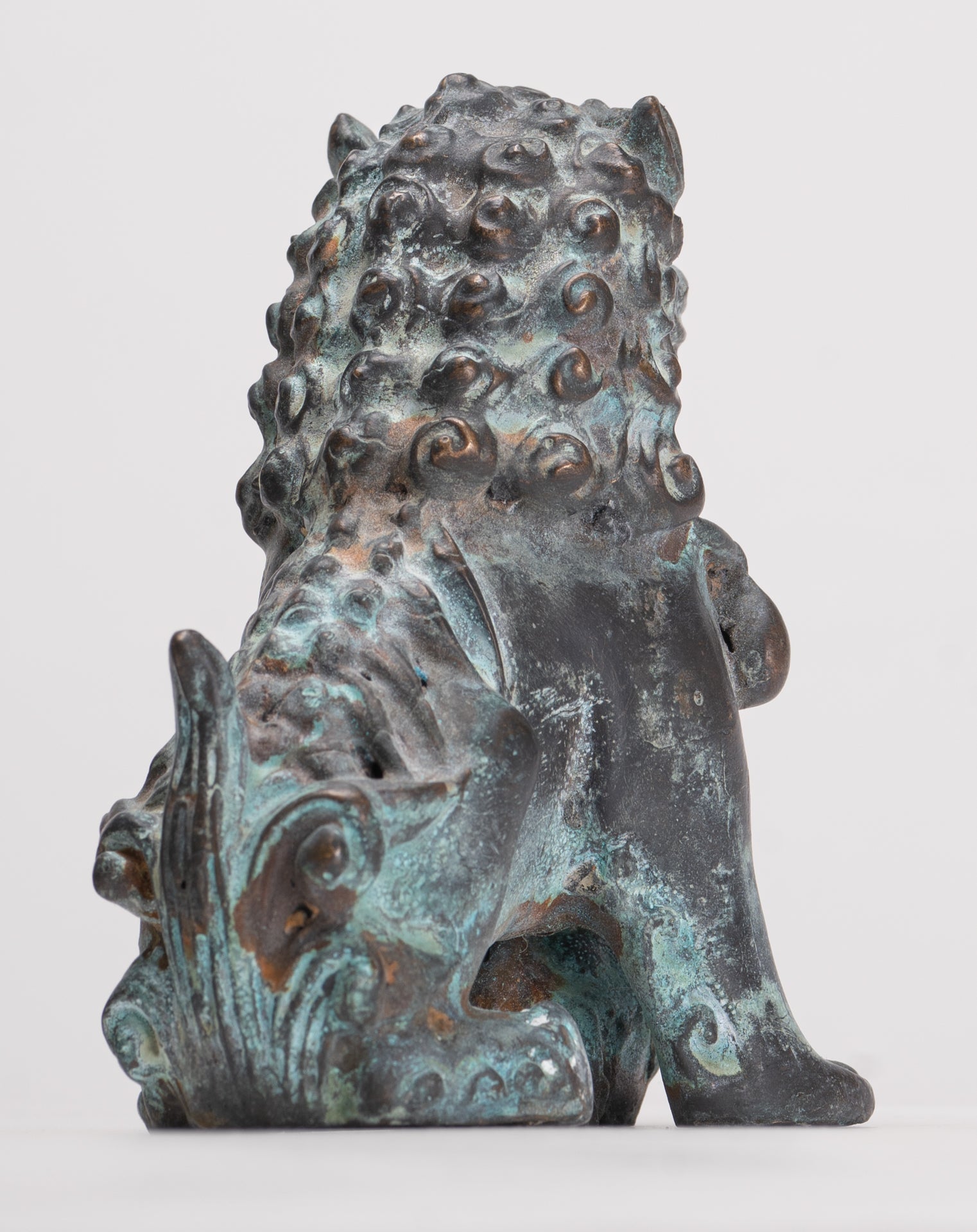 Lions gardiens de temple de style chinois antique Lions Shishi Foo Dogs Lions impériaux (paire) - 10,5 cm/4"