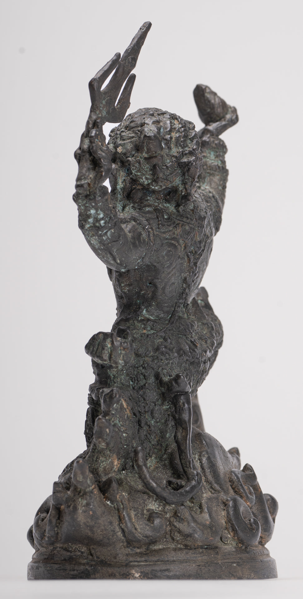 Antique Thai Style Bayon Hindu God Hanuman Statue - 23cm/9" Tall