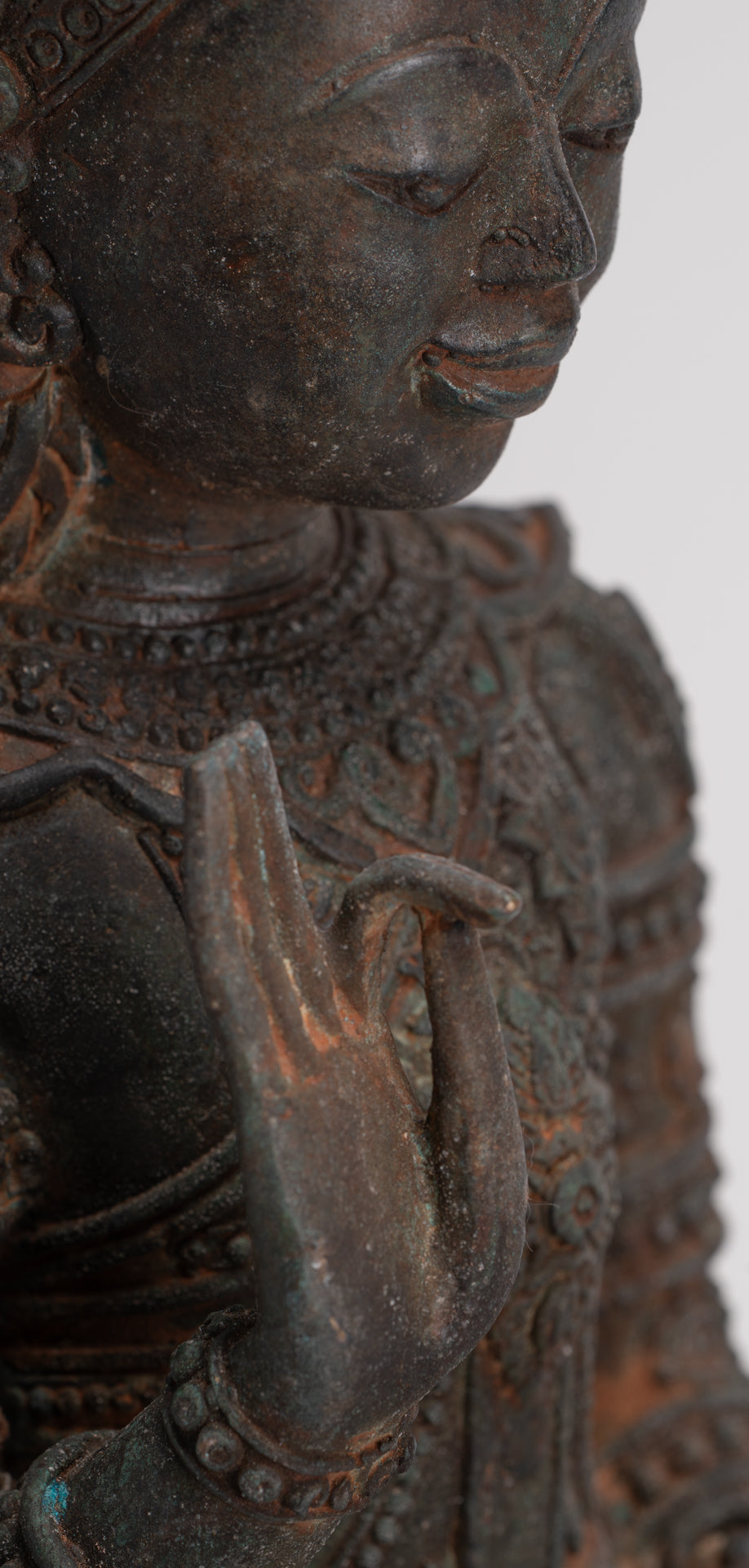 Buddha Statue - Seated Antique Laos Style Teaching Buddha Statue - 61cm/24"