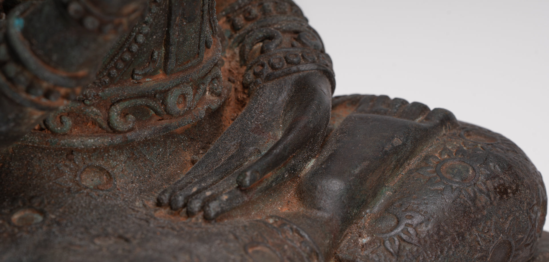 Buddha Statue - Seated Antique Laos Style Teaching Buddha Statue - 61cm/24"