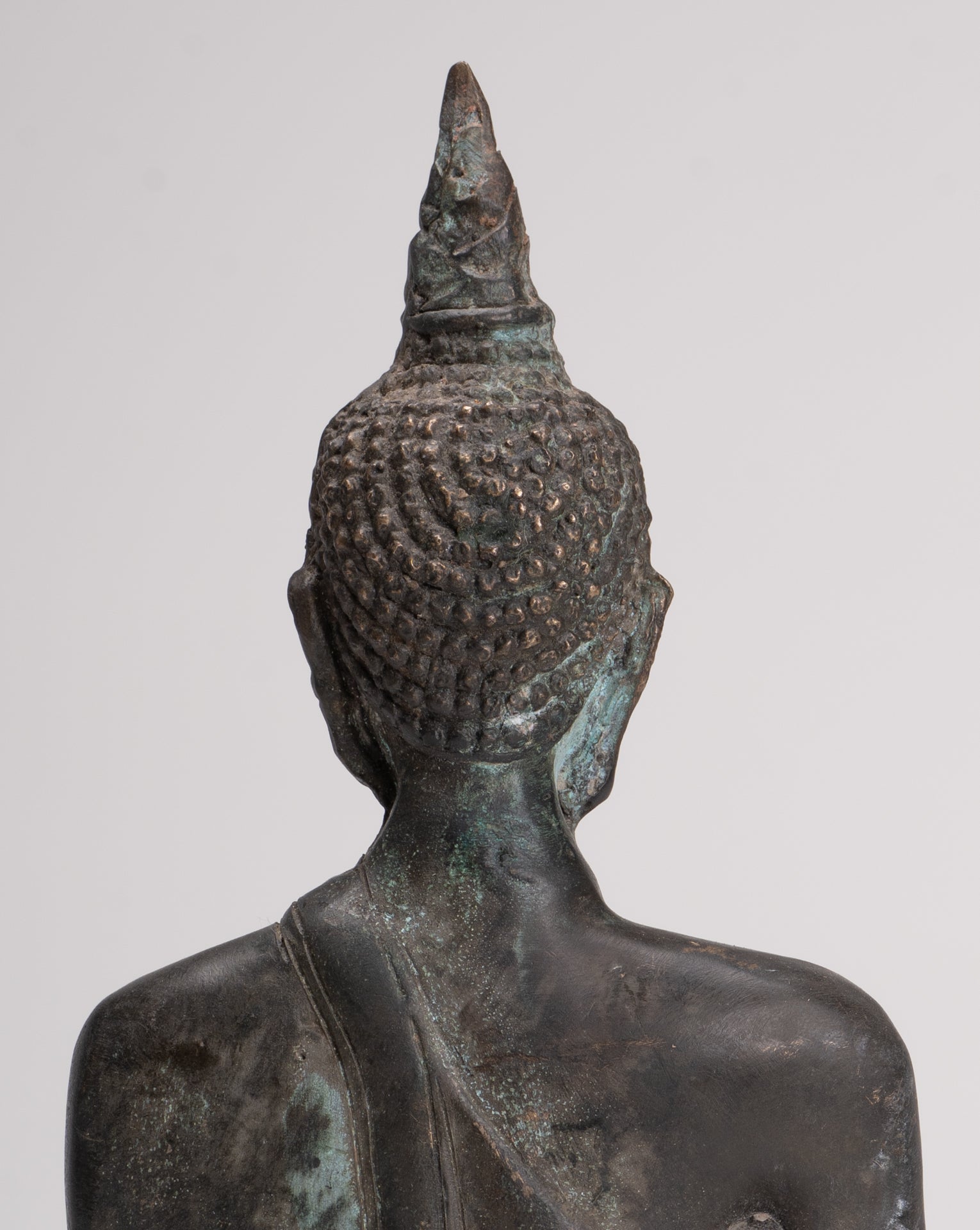 Buddha Statue - Antique Thai Style Luang Pho Phra Sai Buddha Statue - 24cm/10" 