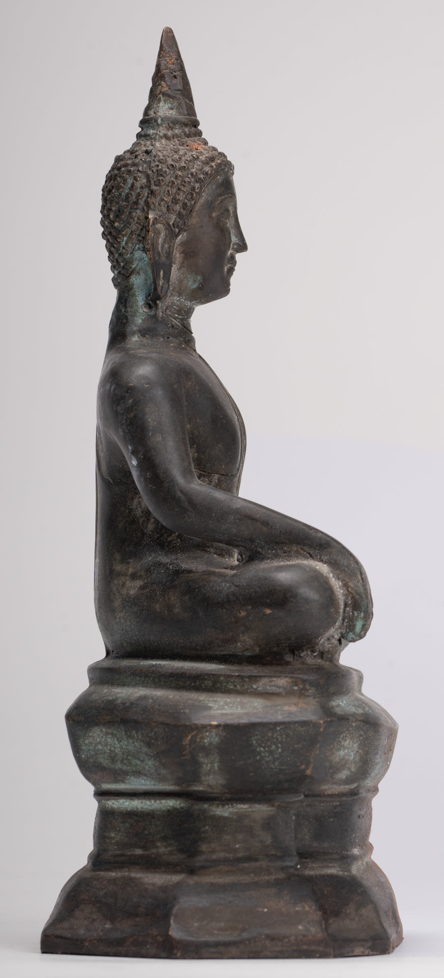 Buddha Statue - Antique Thai Style Luang Pho Phra Sai Buddha Statue - 24cm/10" 