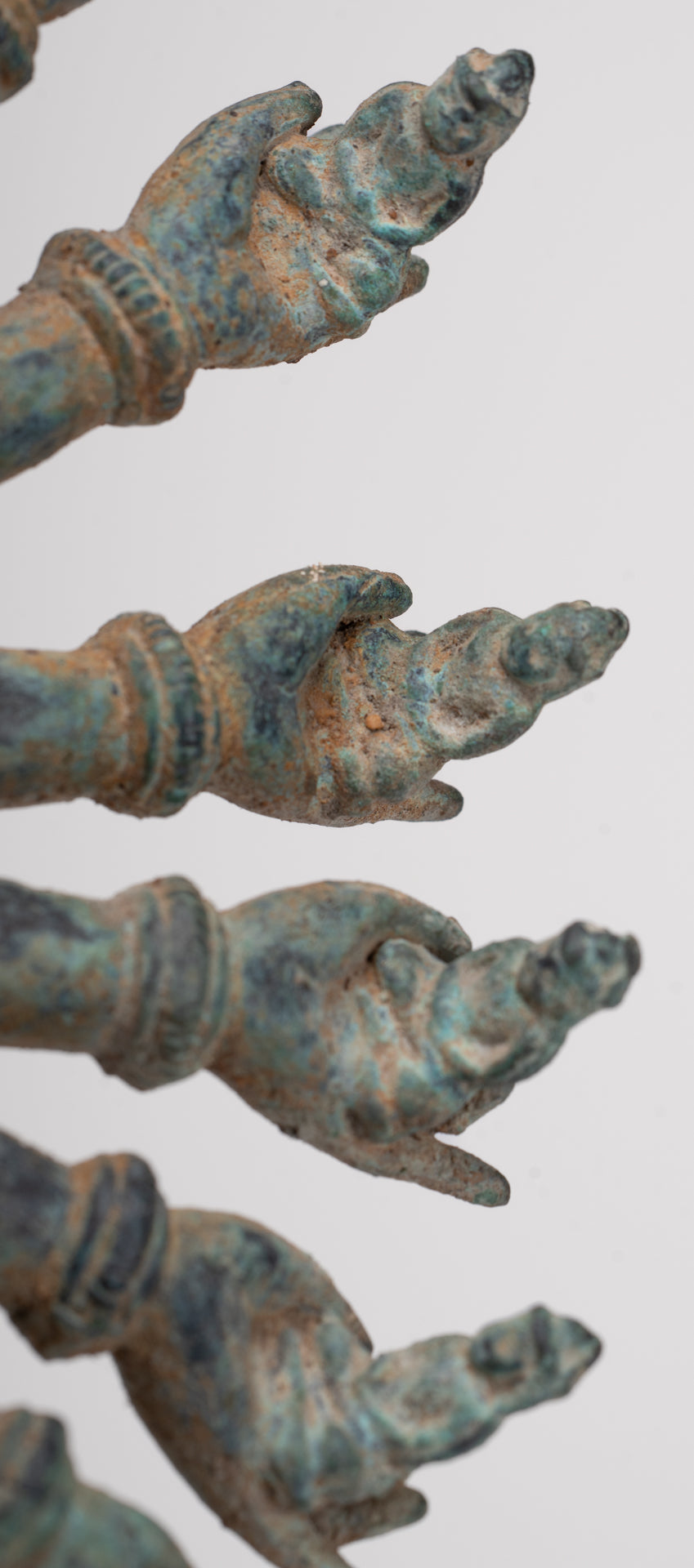 Antique Khmer Style Standing Bronze Tantric Hevajra & Nairatmya Statue - 48cm/19" Tall