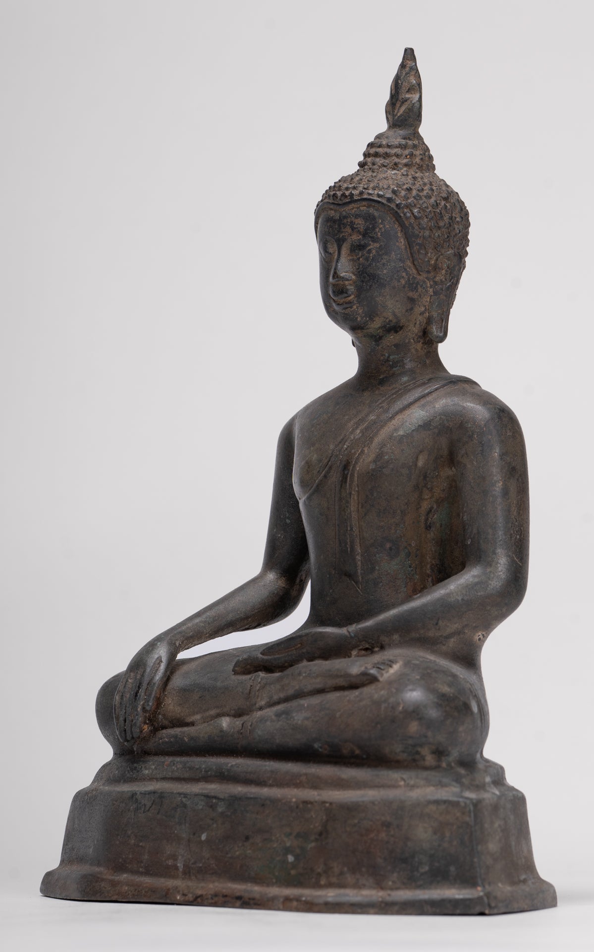 Buddha Statue - Antique Sukhothai Style Thai Enlightenment Buddha Statue - 22cm/9"