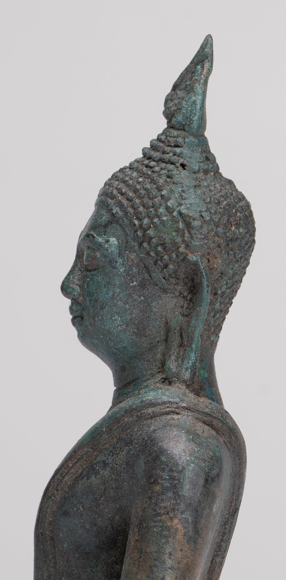 Buddha Statue - Antique Sukhothai Style Thai Enlightenment Buddha Statue - 16cm/6"