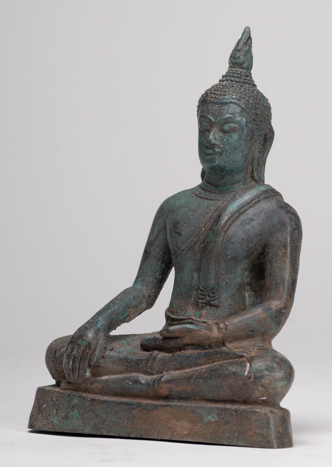 Buddha Statue - Antique Sukhothai Style Thai Enlightenment Buddha Statue - 16cm/6"