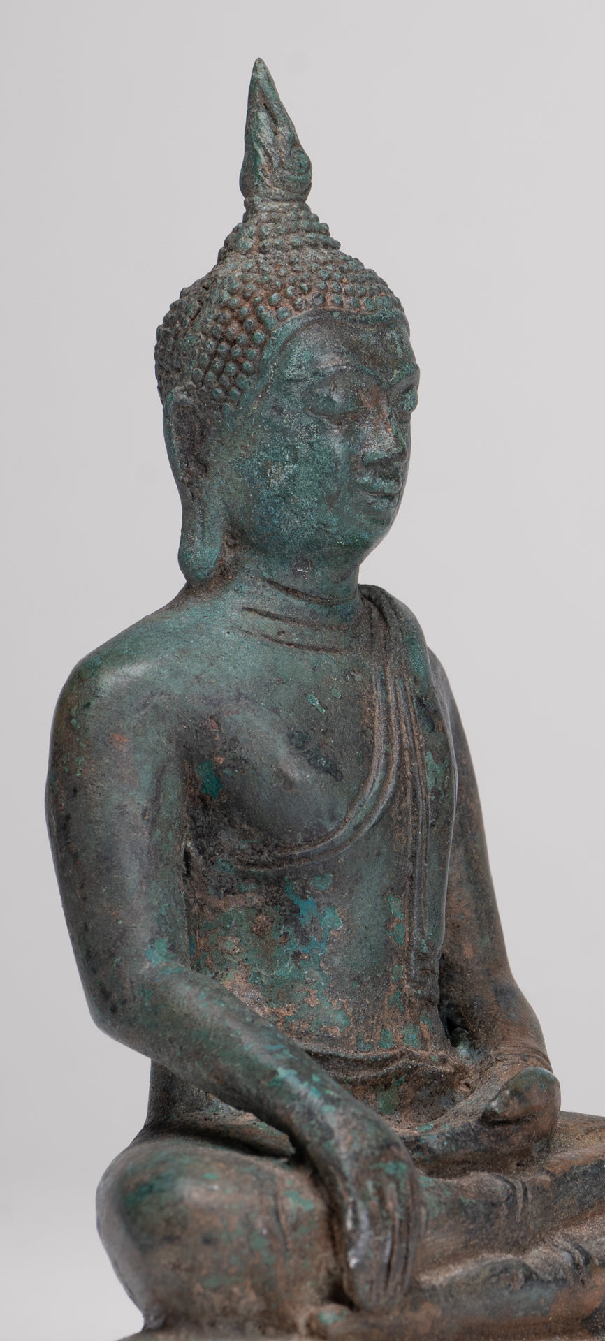 Buddha Statue - Antique Sukhothai Style Thai Enlightenment Buddha Statue - 16cm/6"