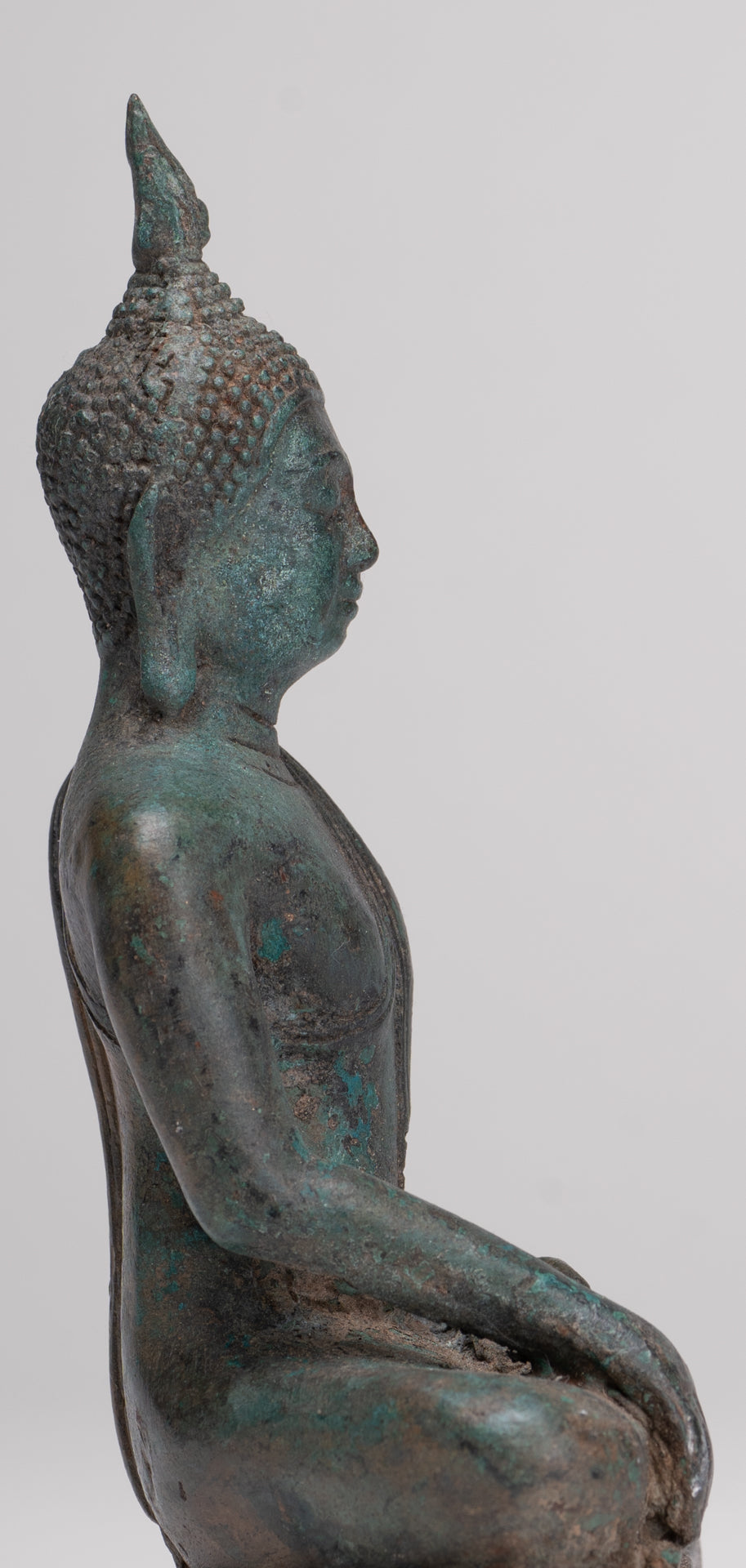 Buddha Statue - Antique Sukhothai Style Thai Enlightenment Buddha Statue - 16cm/6"