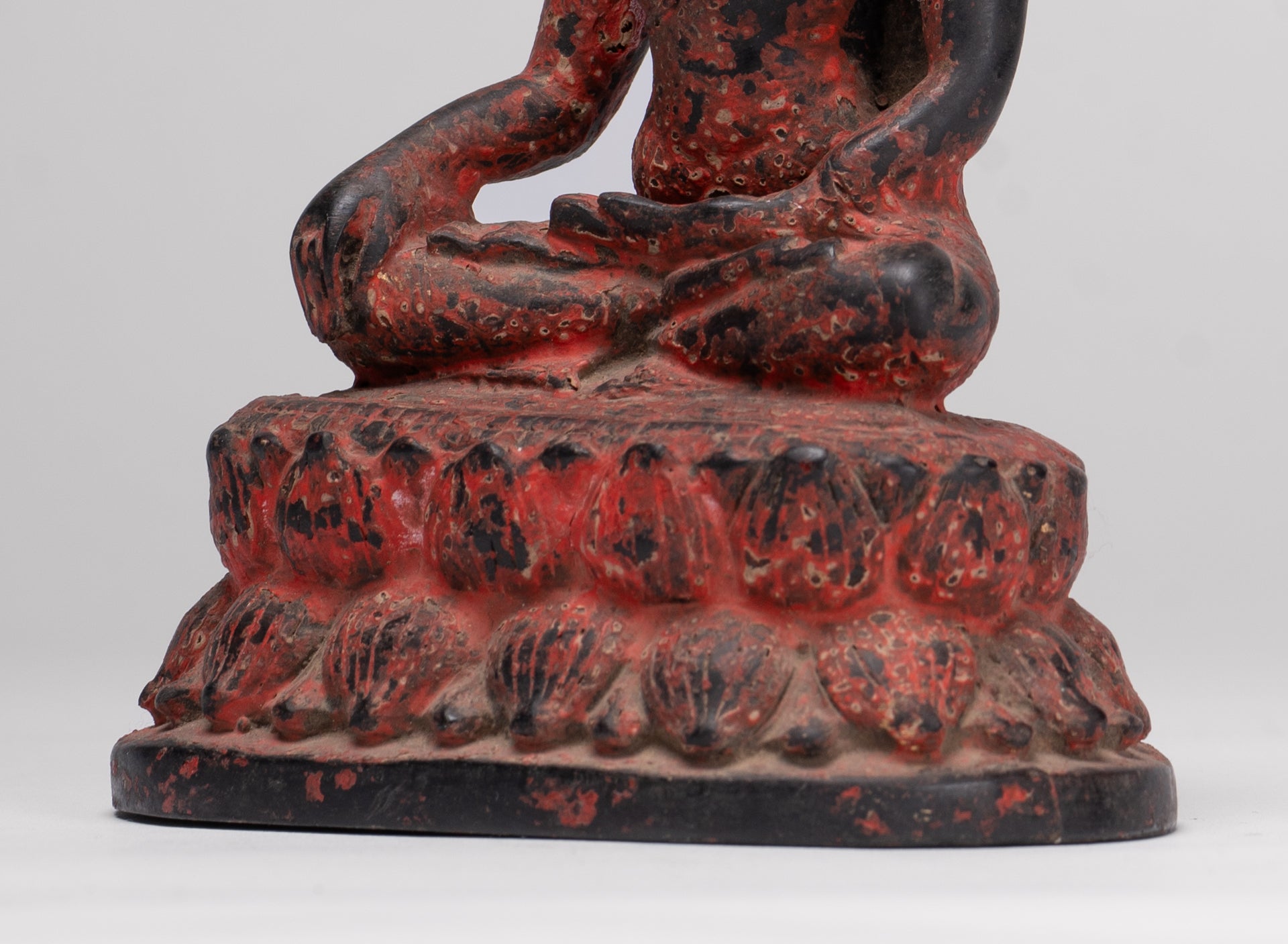 Buddha Statue - Antique Thai Style Bronze Chiang Saen Enlightenment Buddha Statue - 13cm/5"