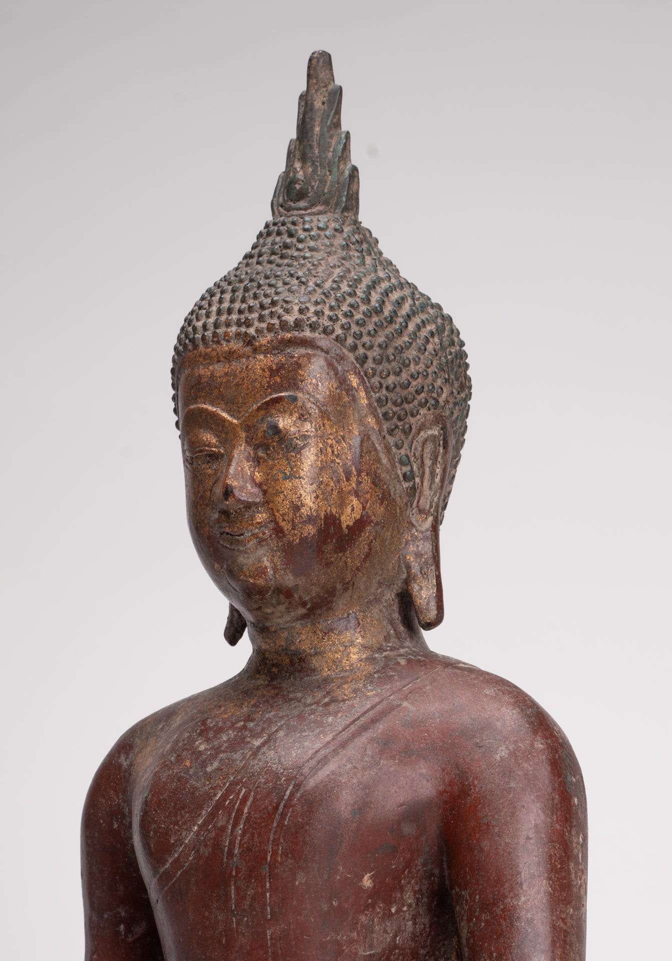 Buddha Statue - Antique Sukhothai Style Thai Enlightenment Buddha Statue - 40cm/16"