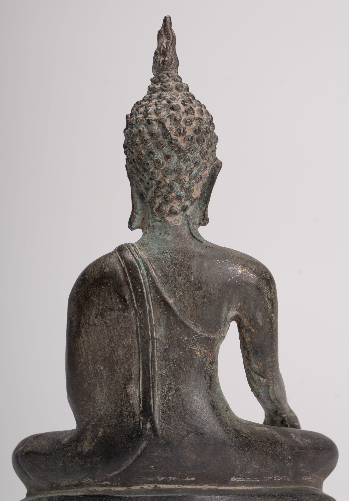 Buddha Statue - Antique Sukhothai Style Thai Enlightenment Buddha Statue - 19.5cm/8"