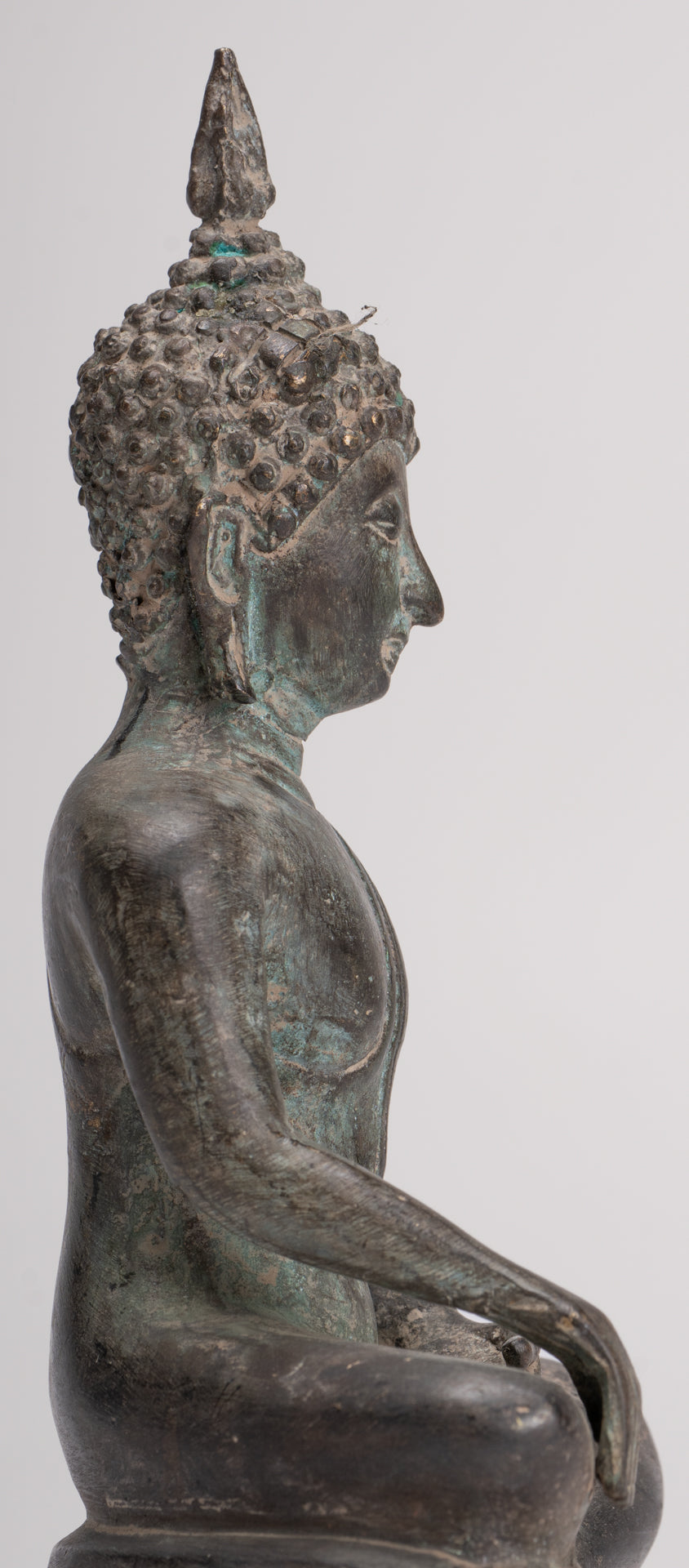 Buddha Statue - Antique Sukhothai Style Thai Enlightenment Buddha Statue - 19.5cm/8"