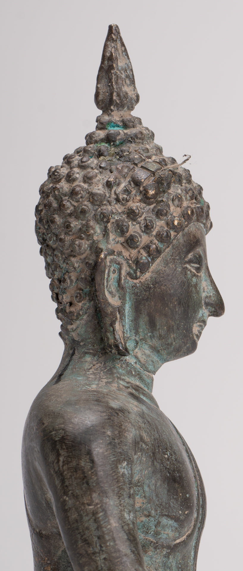 Buddha Statue - Antique Sukhothai Style Thai Enlightenment Buddha Statue - 19.5cm/8"