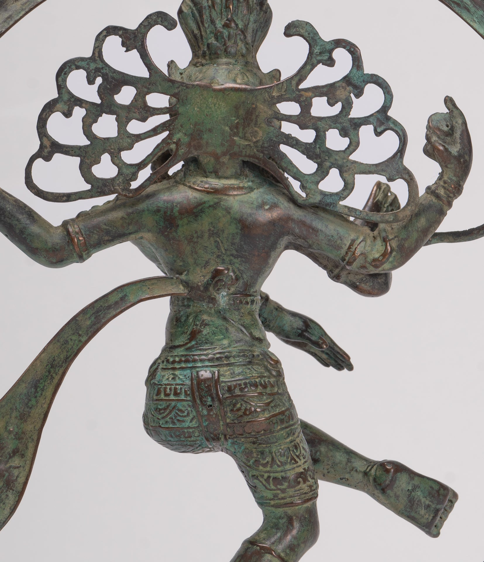 Antique Javanese Style Bronze Dancing Shiva statue as Lord Nataraja - 35cm(14") Tall