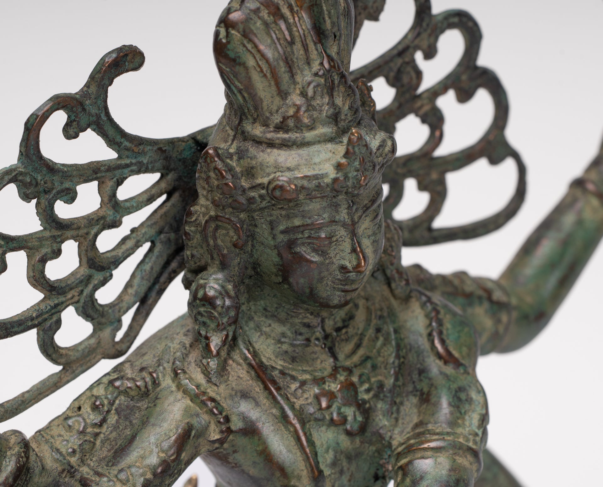 Antique Javanese Style Bronze Dancing Shiva statue as Lord Nataraja - 35cm(14") Tall