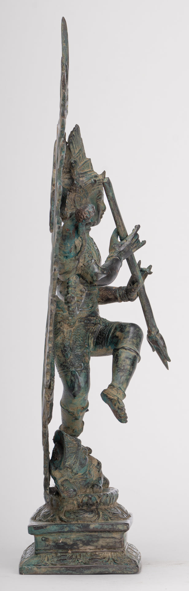 Antique Javanese Style Bronze Dancing Shiva statue as Lord Nataraja - 34.5cm(14") Tall